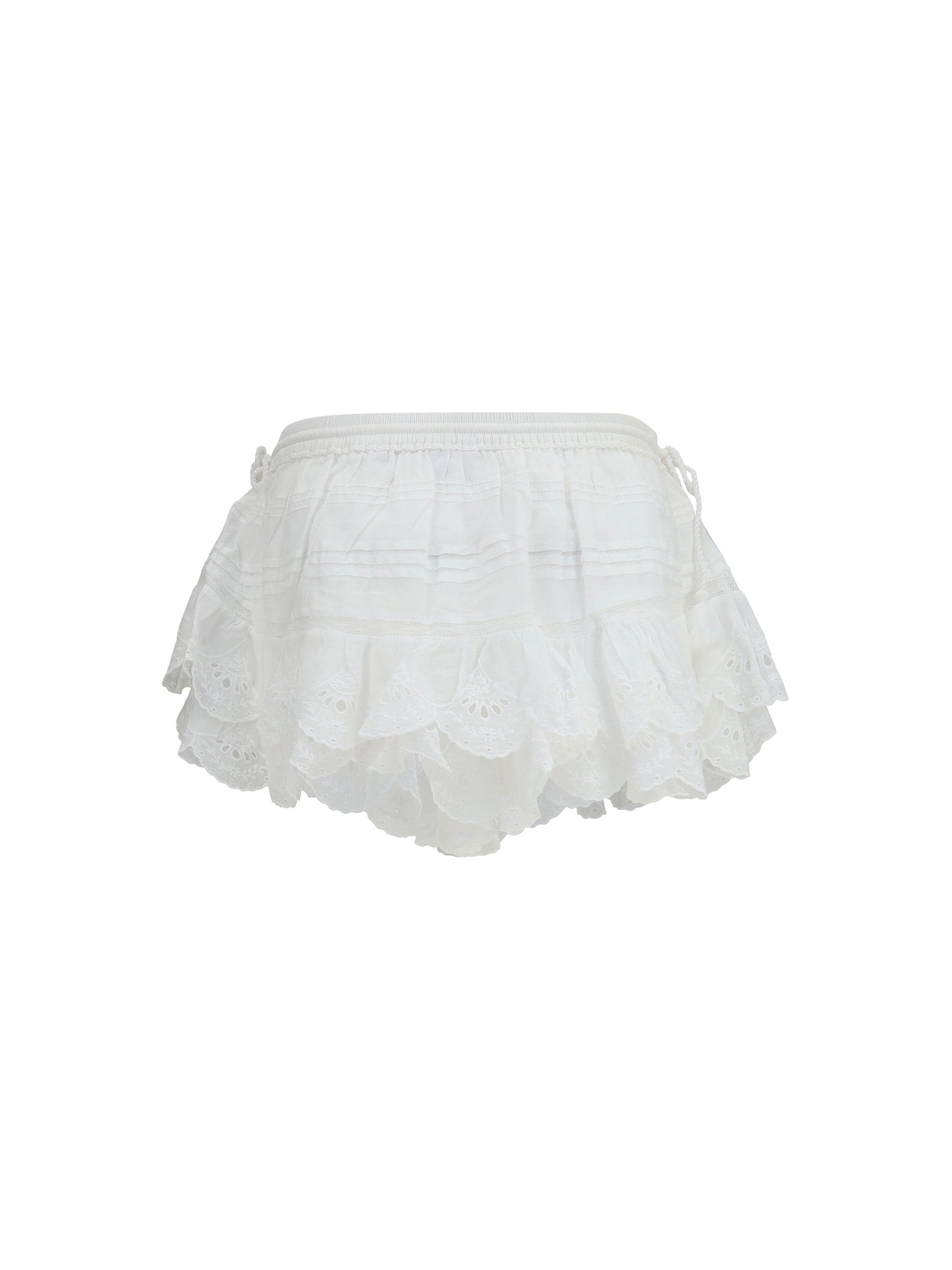 Marant Etoile Women Puria Shorts With Ruffles ISABEL MARANT ETOILE