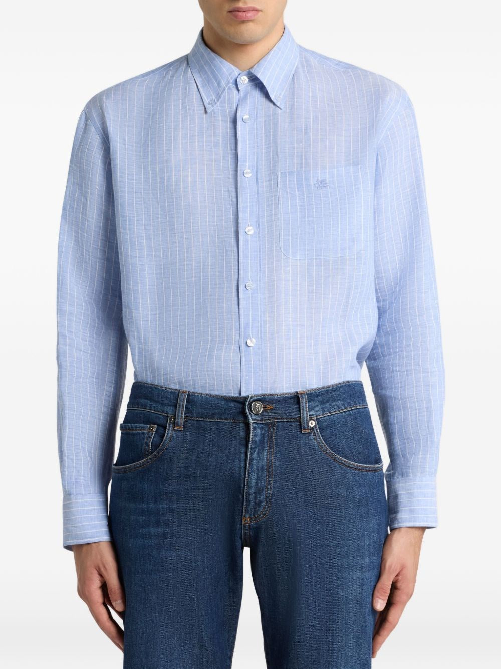 Etro Men Striped Linen Shirt ETRO