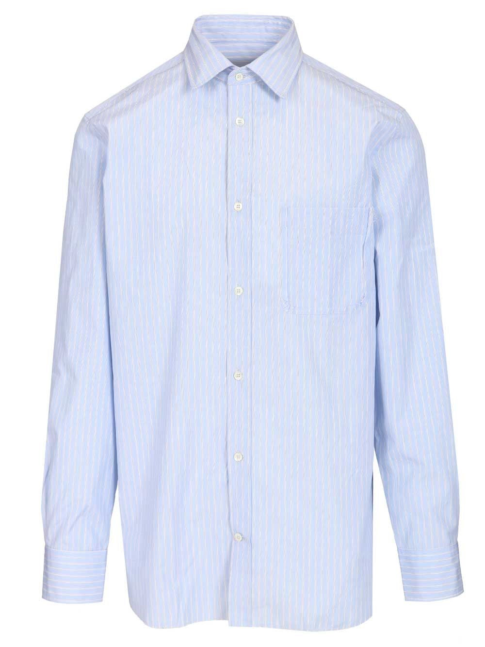 Maison Margiela Men Tailored Striped Cotton Shirt MAISON MARGIELA