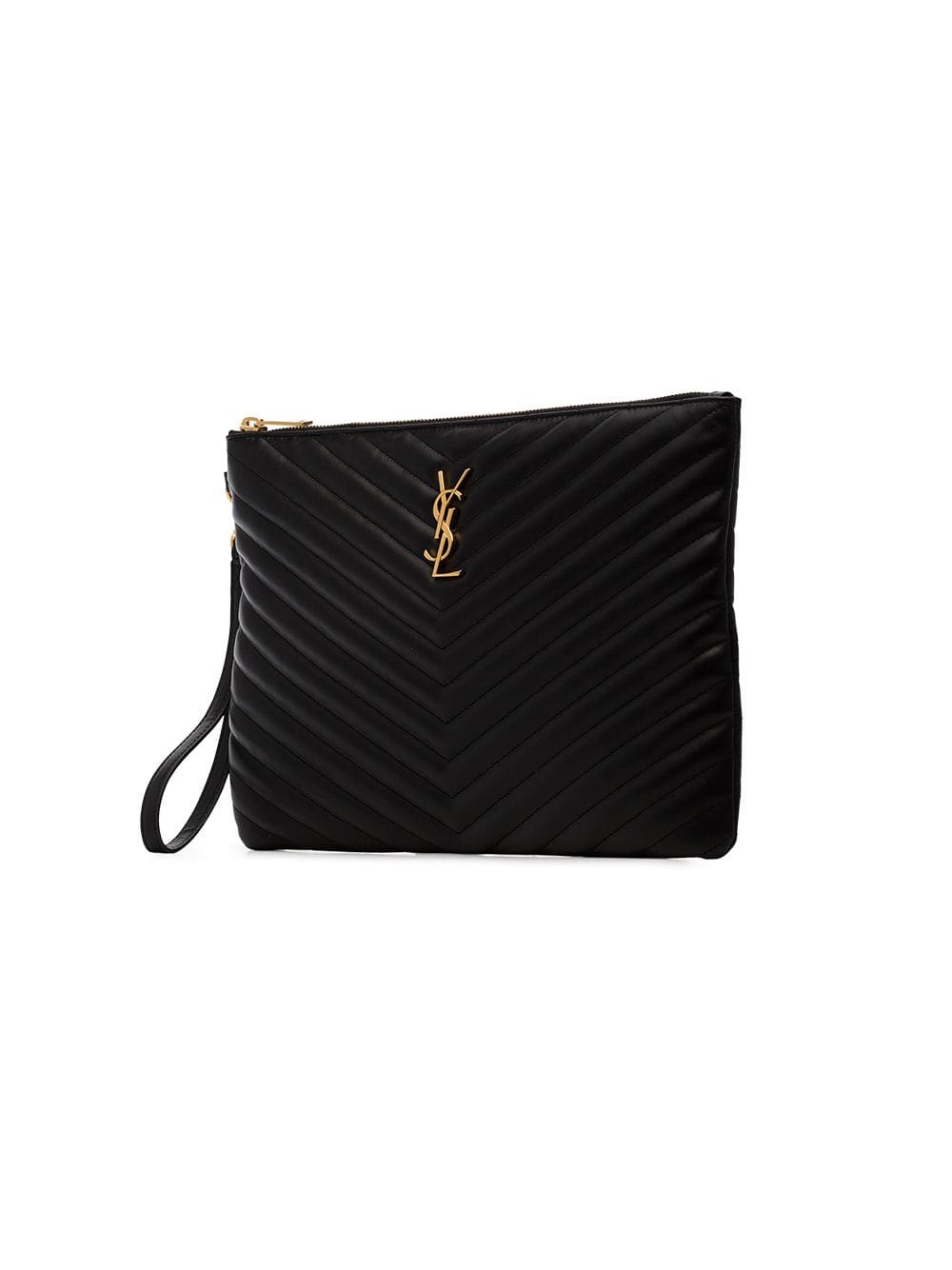 Saint Laurent Women Cassandre Matelassé Leather Tablet Pouch SAINT LAURENT
