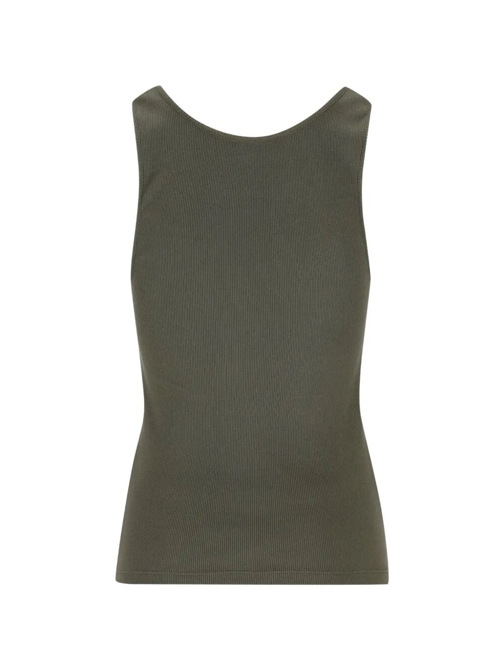 Saint Laurent Women Cassandre Tank Top With Tonal Embroidery SAINT LAURENT