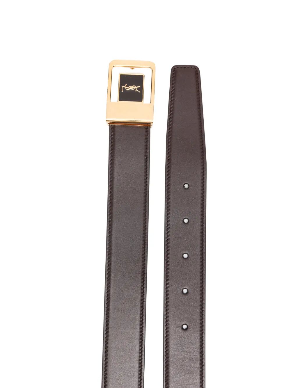 Saint Laurent Men La 66 Belt In Smooth Leather SAINT LAURENT