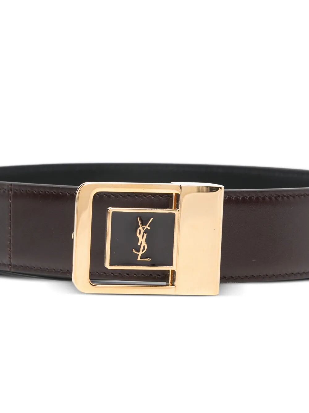 Saint Laurent Men La 66 Belt In Smooth Leather SAINT LAURENT