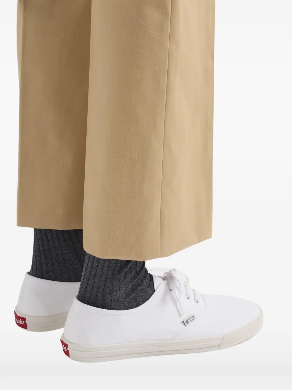 Prada Men Drill Fabric Sneakers PRADA