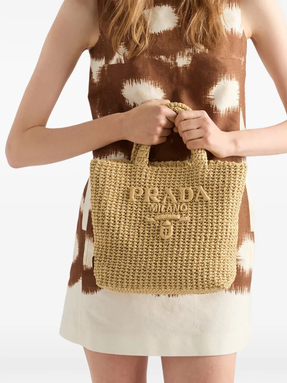 Prada Women Small Crochet Tote Bag PRADA
