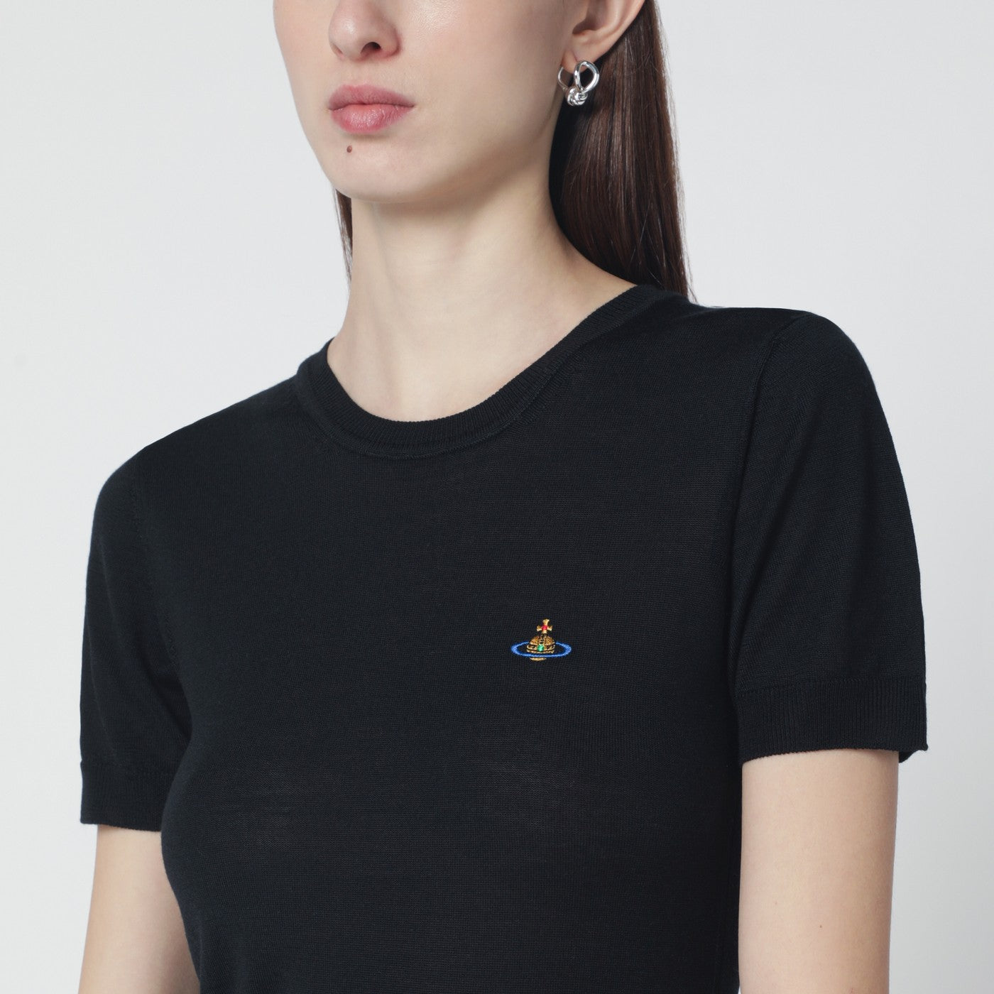 Vivienne Westwood Black Bea Wool And Silk Top Women VIVIENNE WESTWOOD