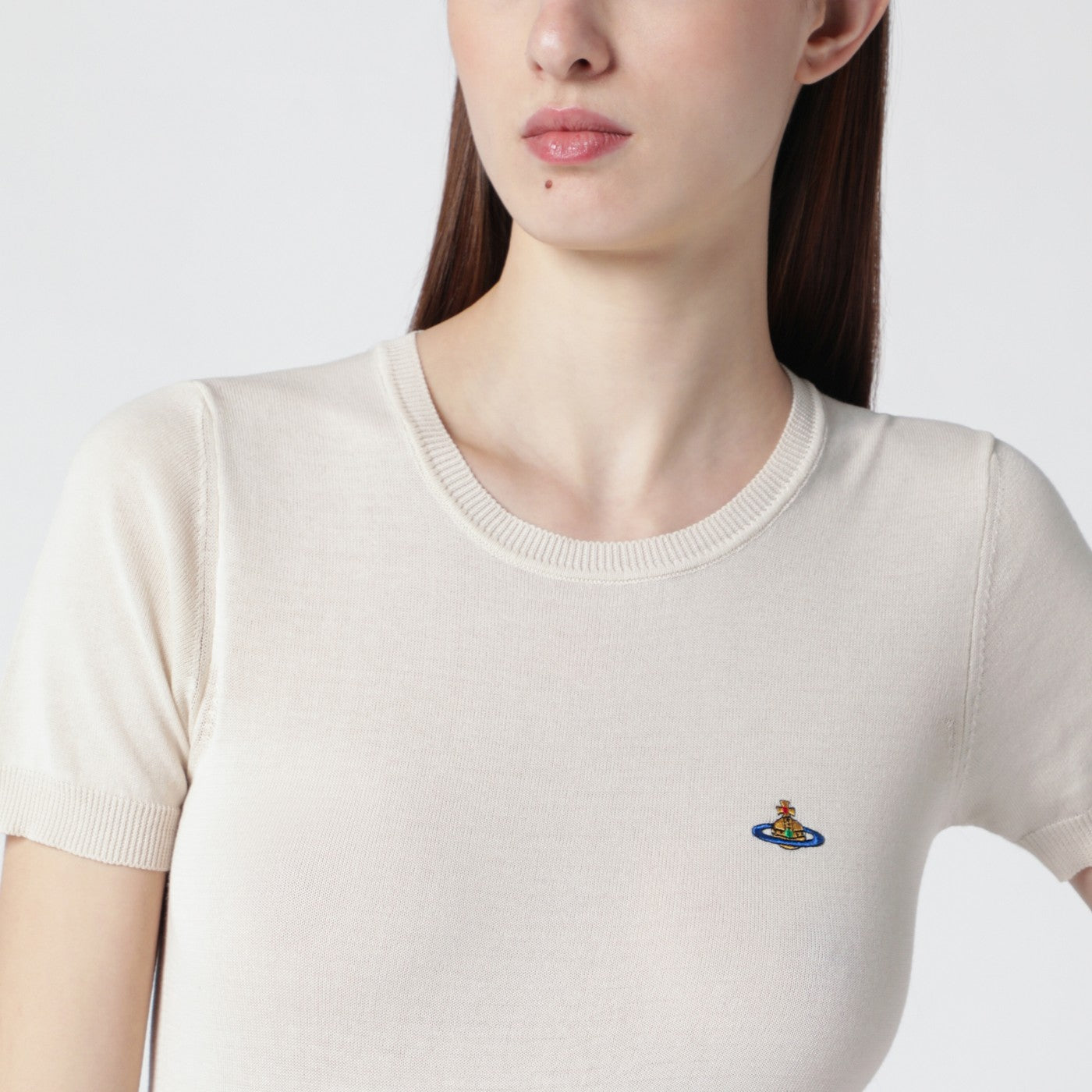 Vivienne Westwood Bea Cream Cotton Top Women VIVIENNE WESTWOOD