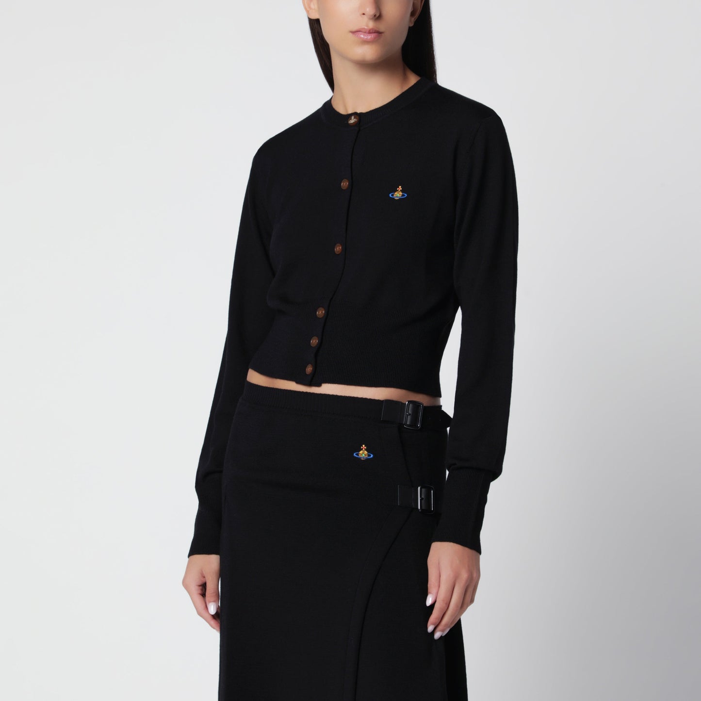 Vivienne Westwood Black Bea Cropped Cardigan Women VIVIENNE WESTWOOD