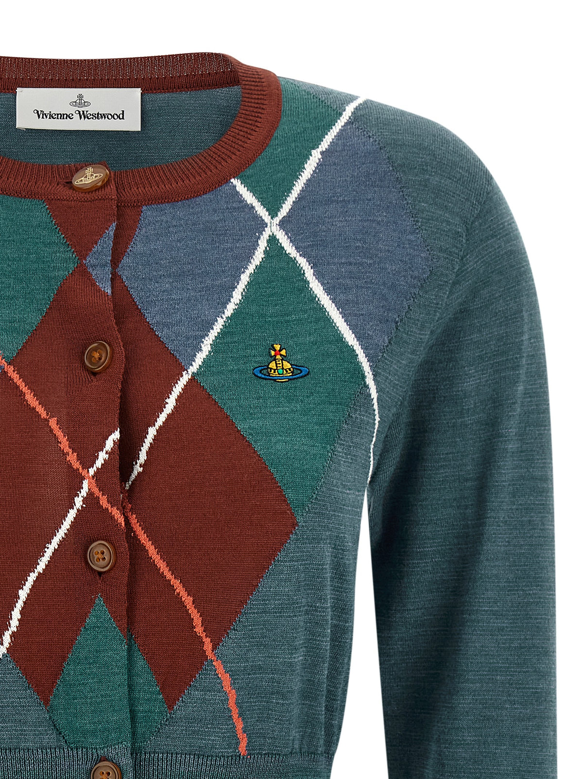 Vivienne Westwood Women 'Argyle Cropped' Cardigan VIVIENNE WESTWOOD