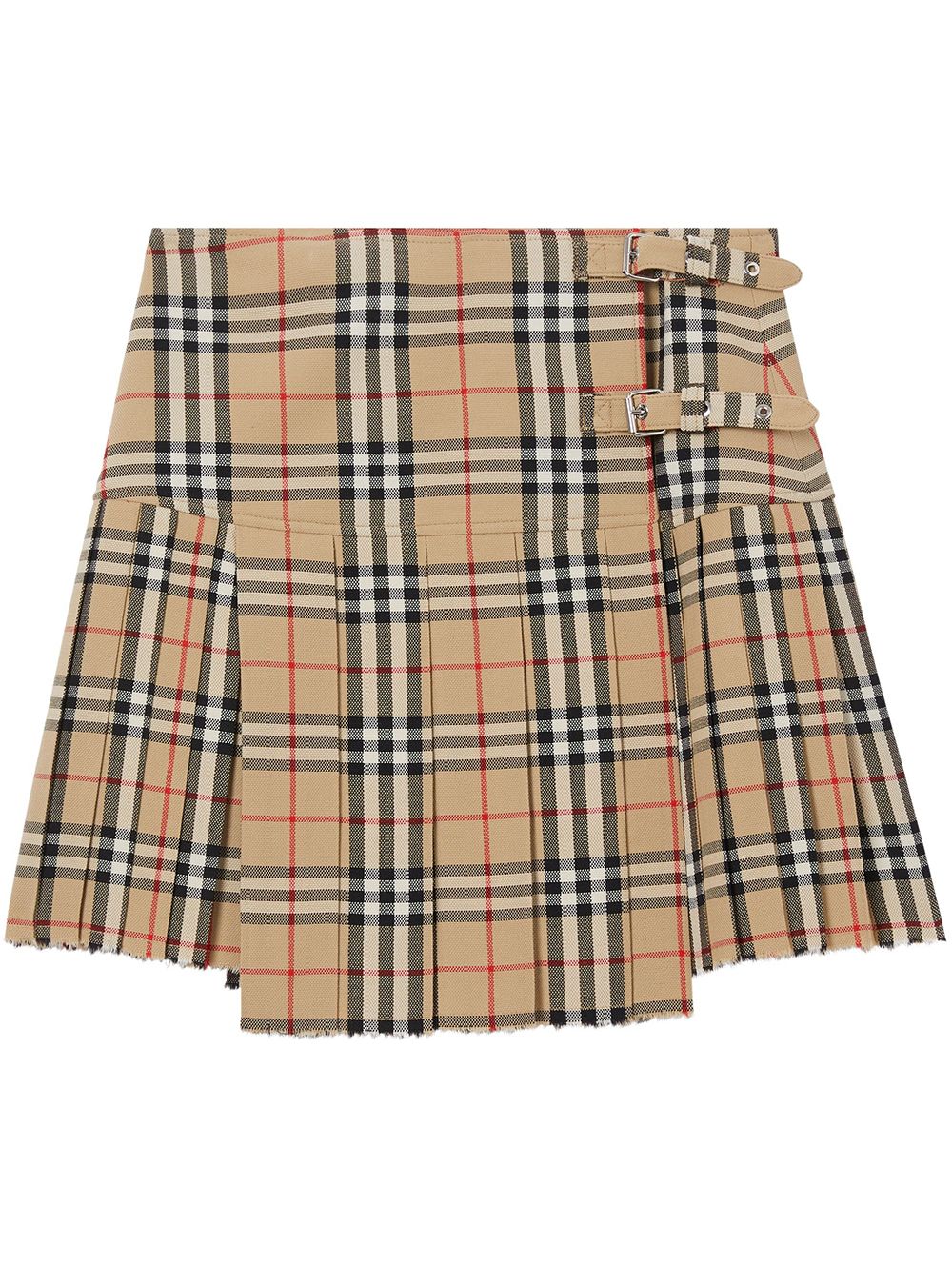 Burberry Women Vintage Check Wool Miniskirt BURBERRY