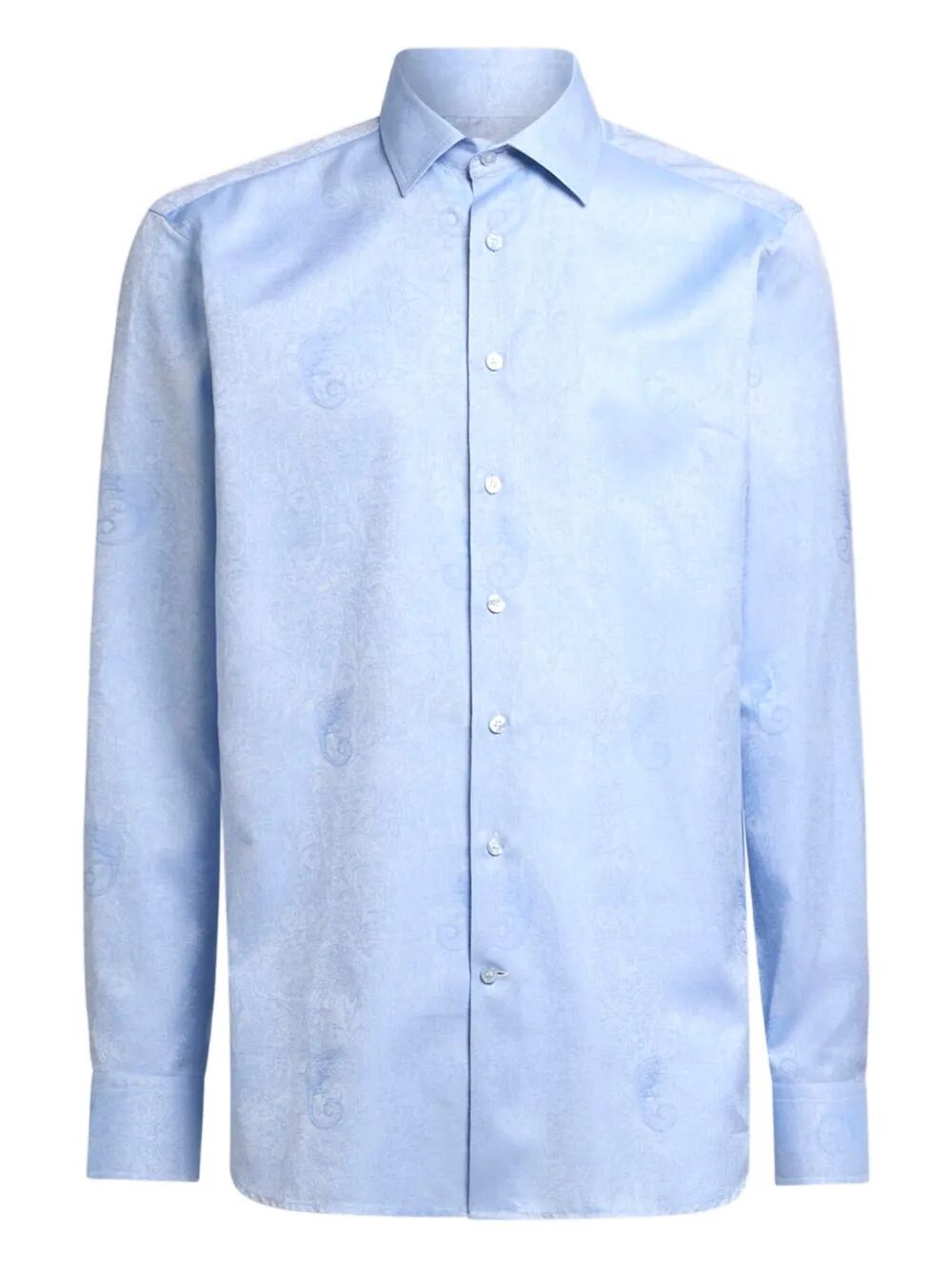 Etro Men Cotton Jacquard Shirt With Gecko Motif ETRO