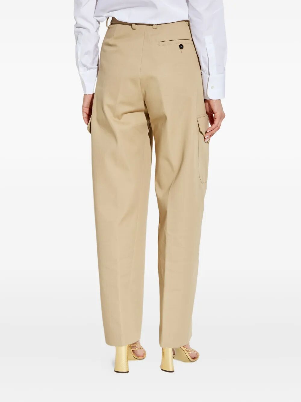 Givenchy Women Cotton And Wool Cocoon Trousers With Pockets GIVENCHY