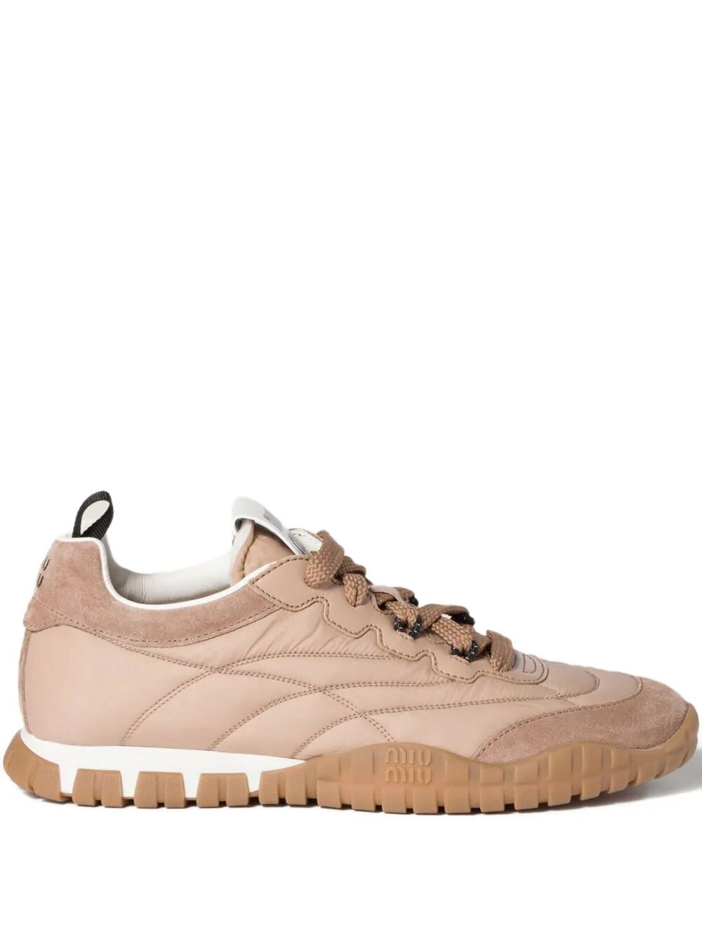 Miu Miu Women Tyre Technical Fabric And Suede Sneakers MIU MIU