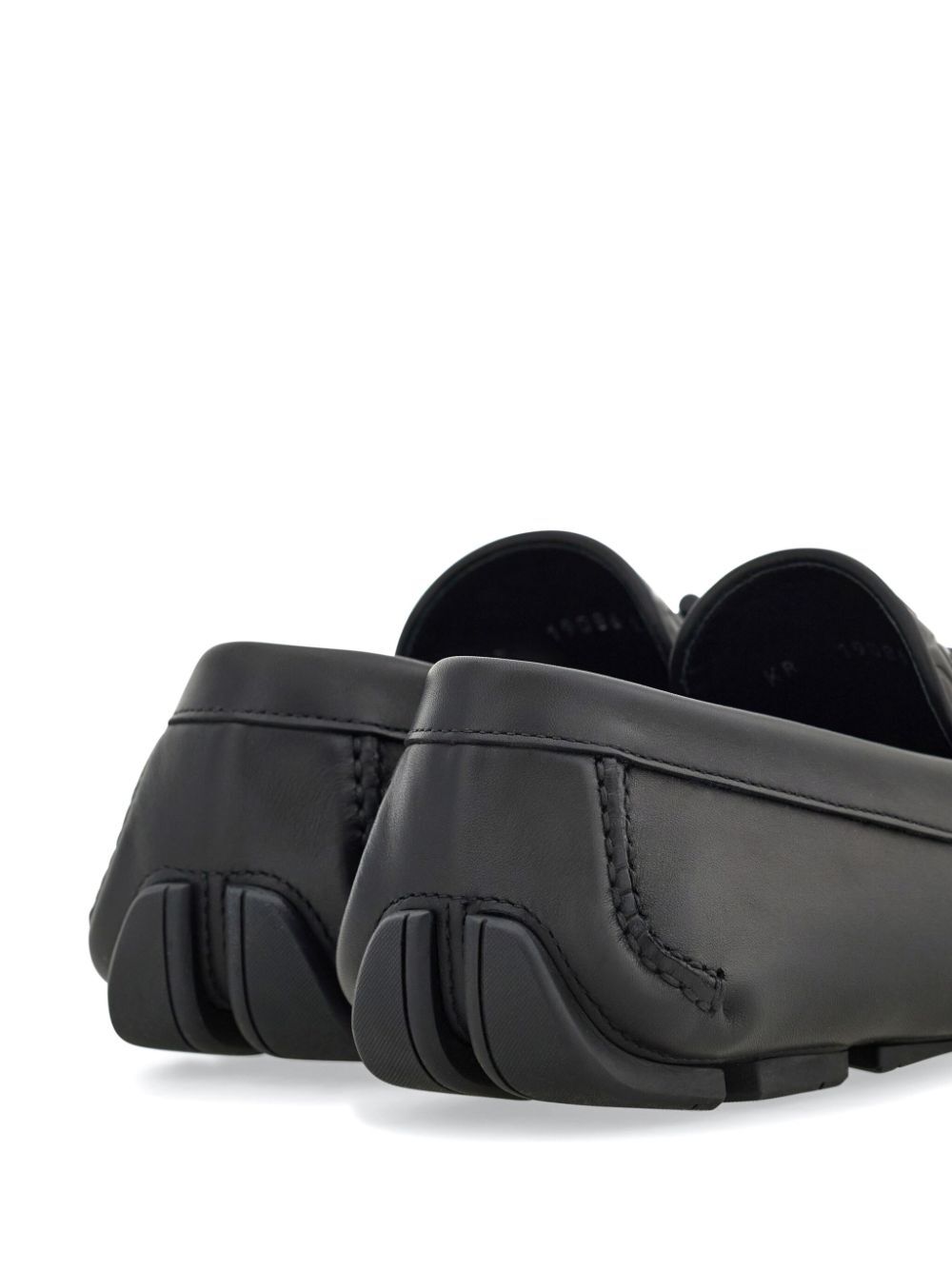 Ferragamo Men Embossed Gancini Monogram Driving Loafers FERRAGAMO