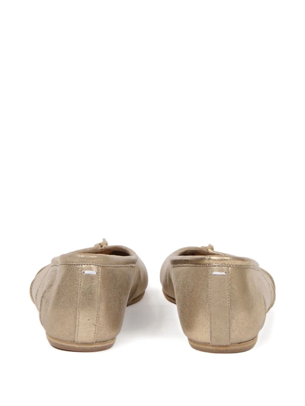 Maison Margiela Women Tabi New Metallic Leather Ballerinas With Laminated Finish MAISON MARGIELA