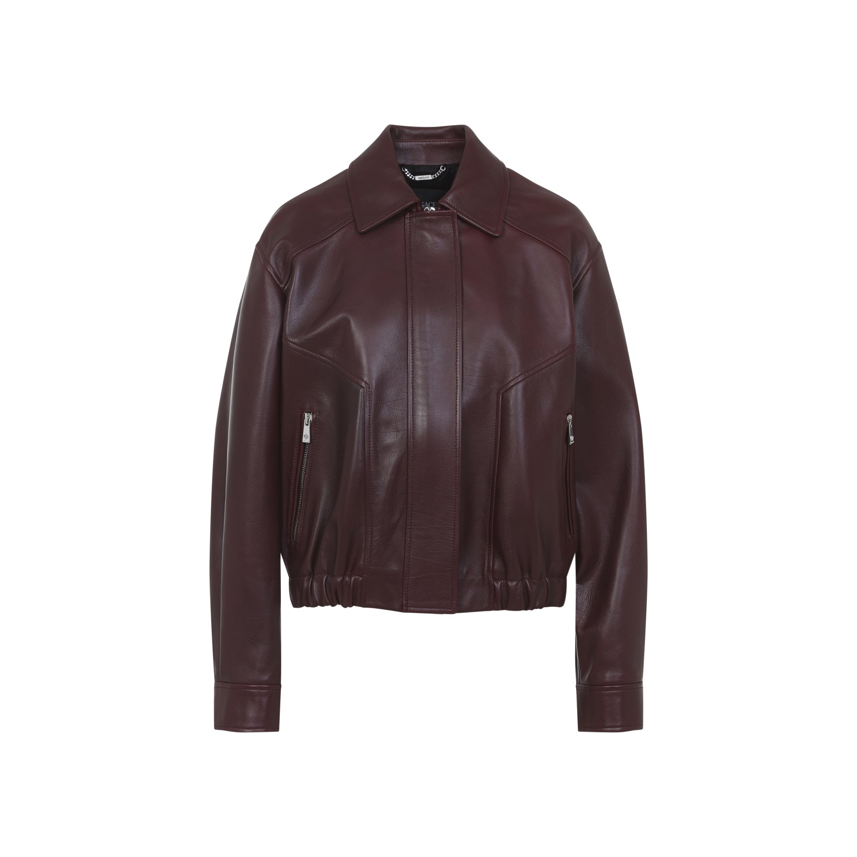 Versace Bufalo Leather Blouson Women VERSACE