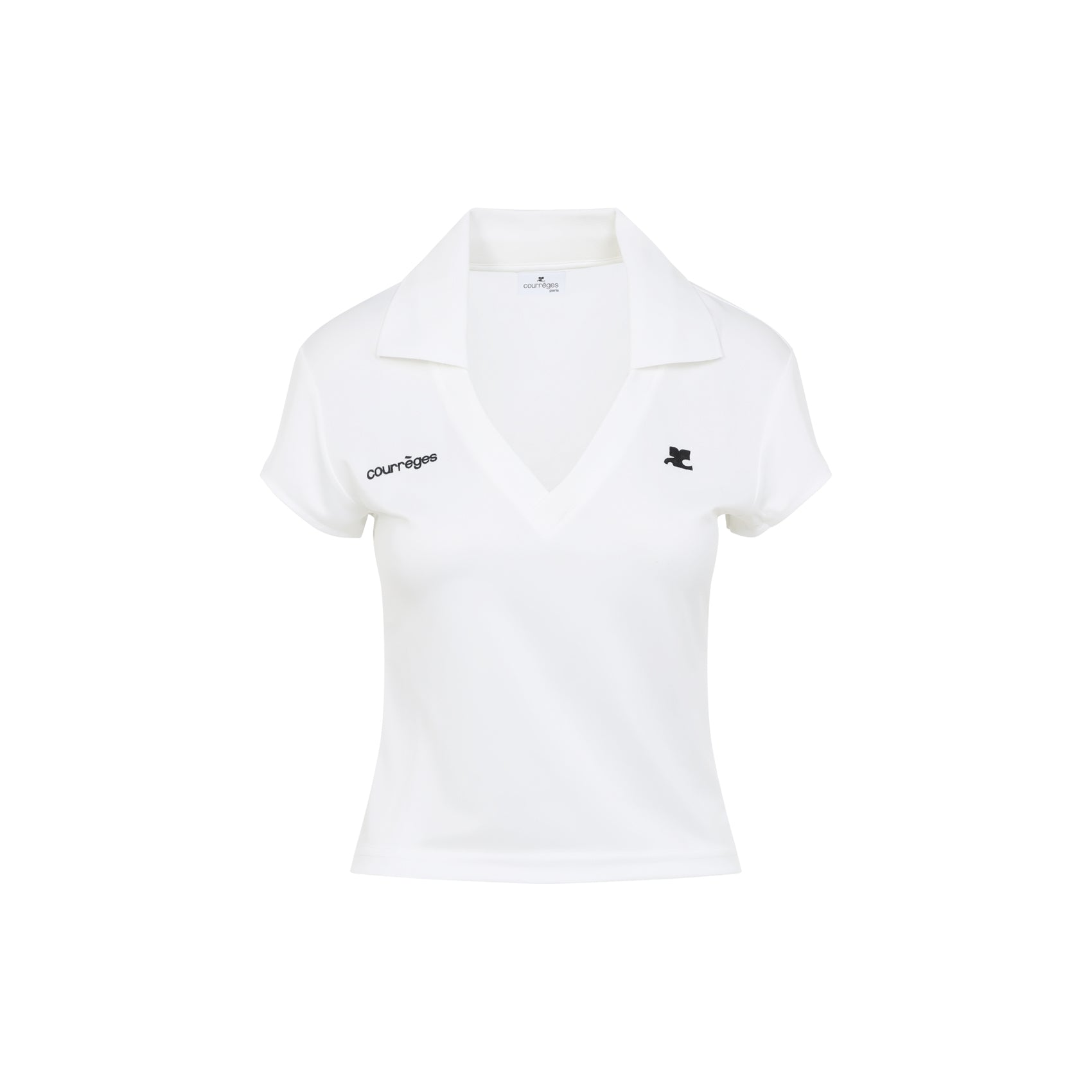 Courreges Cropped Polo Women COURREGES