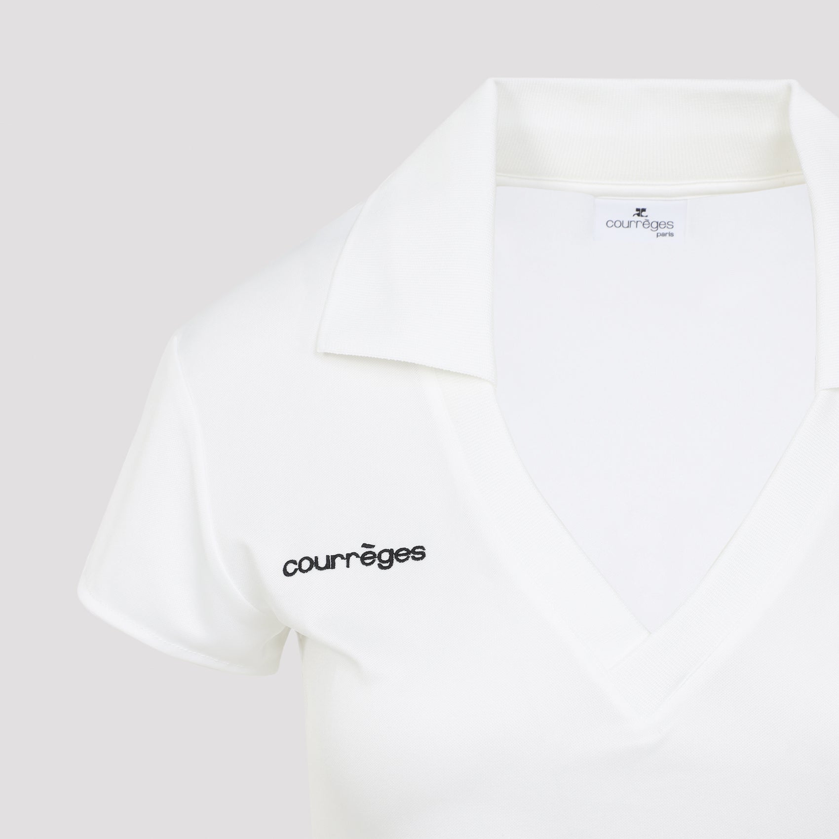 Courreges Cropped Polo Women COURREGES