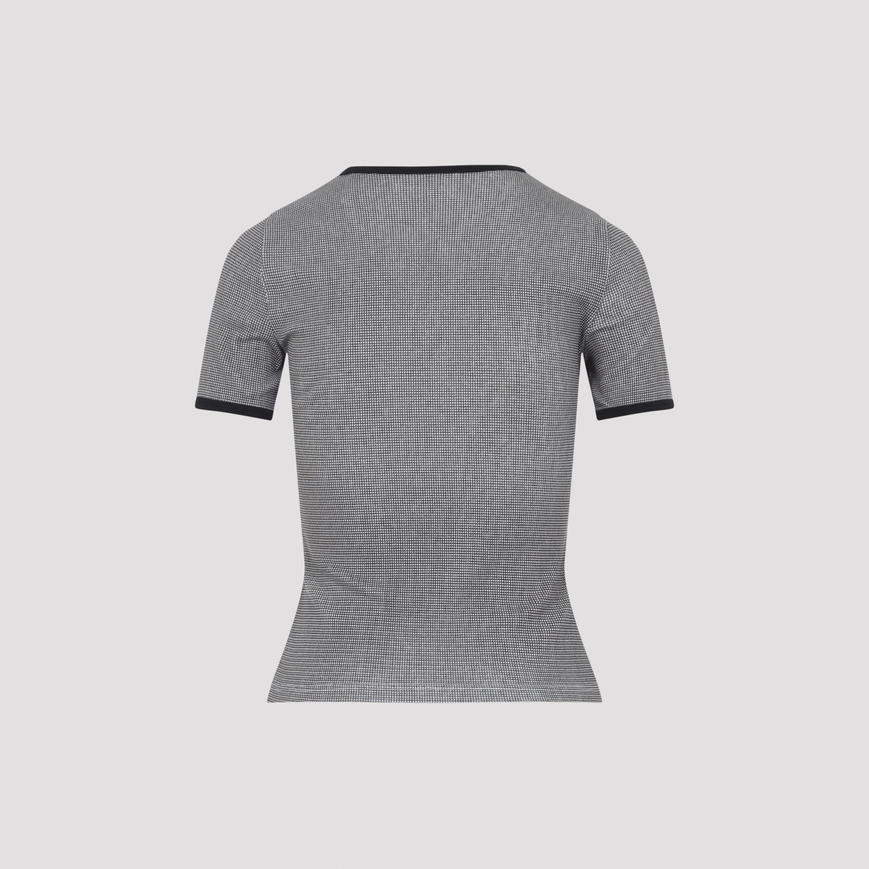 Courreges Houndstooth Contrast T-Shirt Women COURREGES