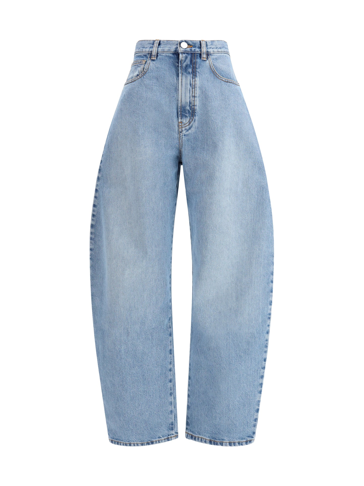 Alaïa Women Rounded Denim Trousers ALAIA