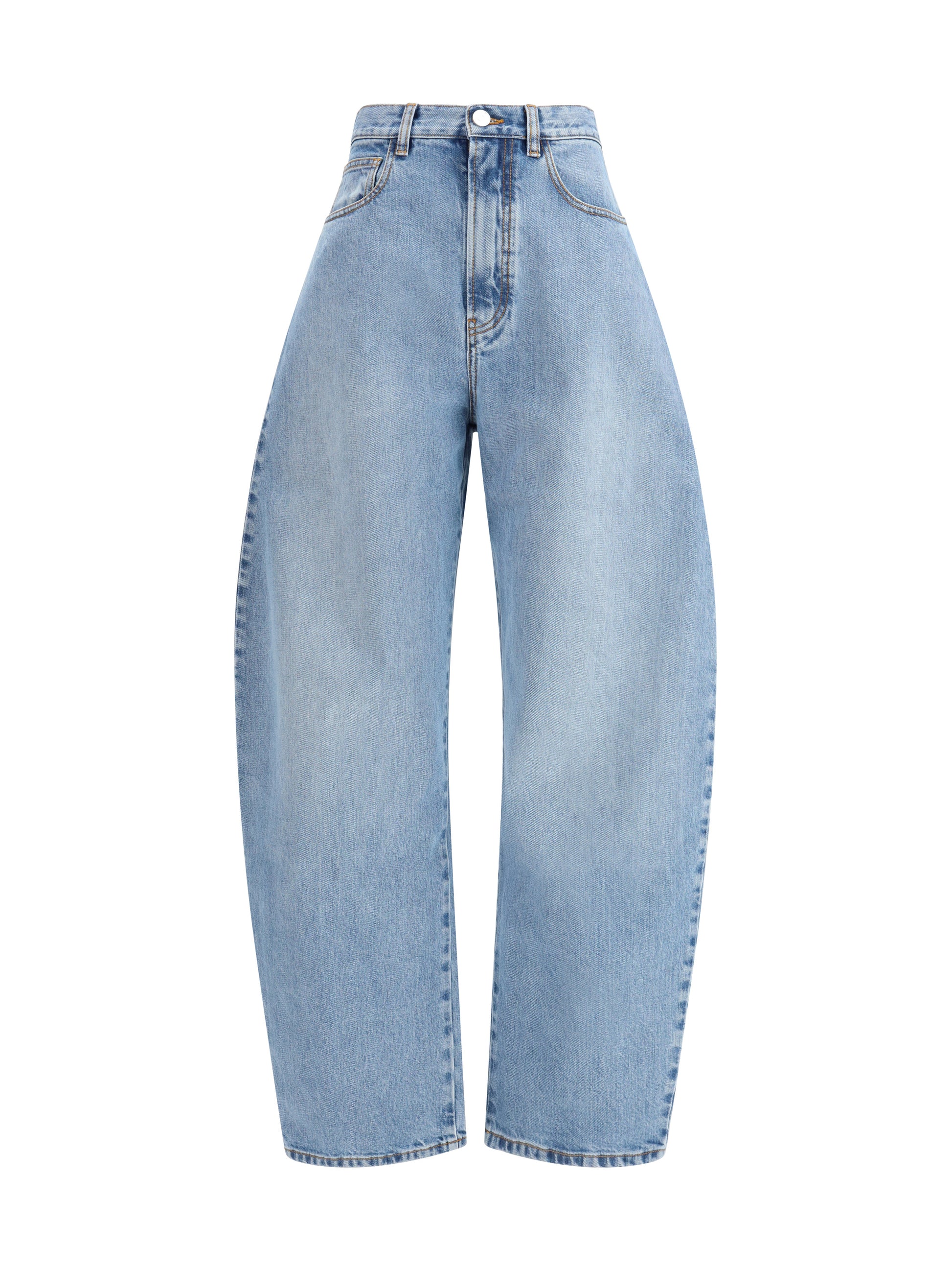 Alaïa Women Rounded Denim Trousers ALAIA