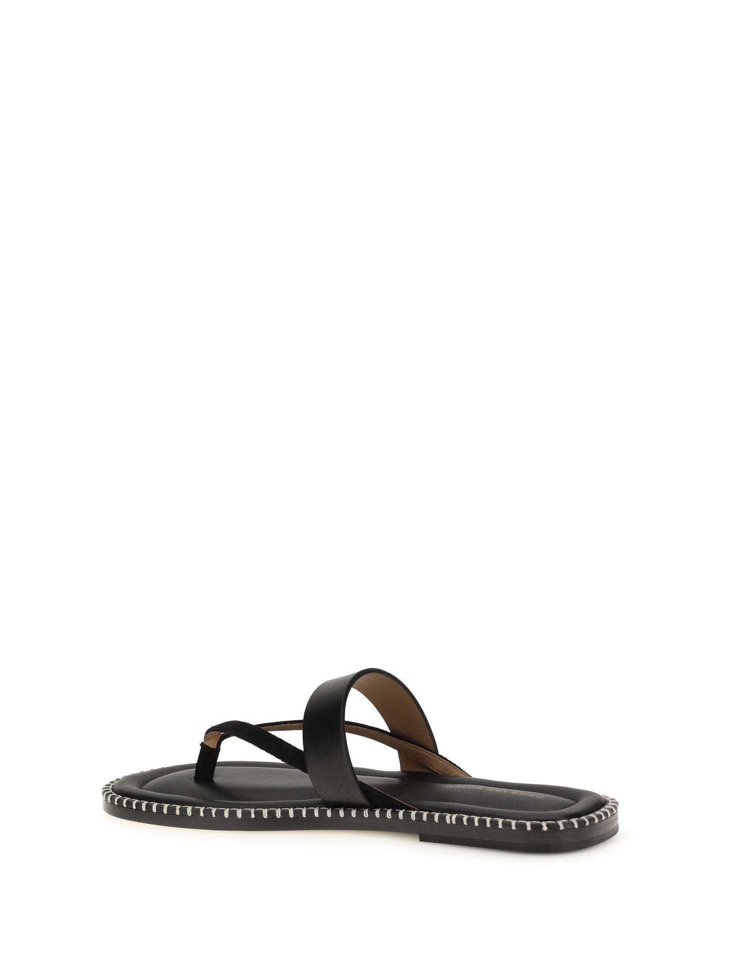 Dries Van Noten Men Slip-On Leather Sandals With Sequins DRIES VAN NOTEN