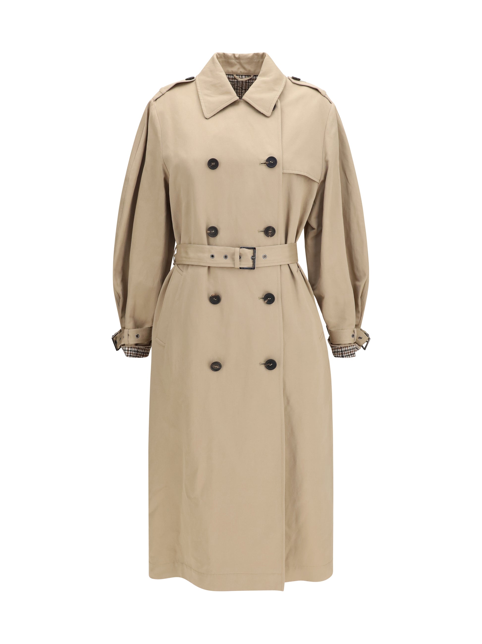 Brunello Cucinelli Women Belted Trench Coat BRUNELLO CUCINELLI