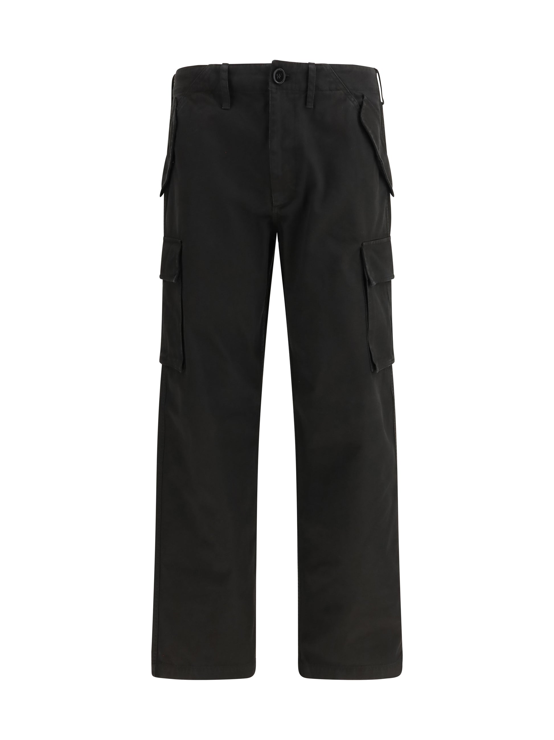Burberry Men Cotton Twill Cargo Trousers BURBERRY