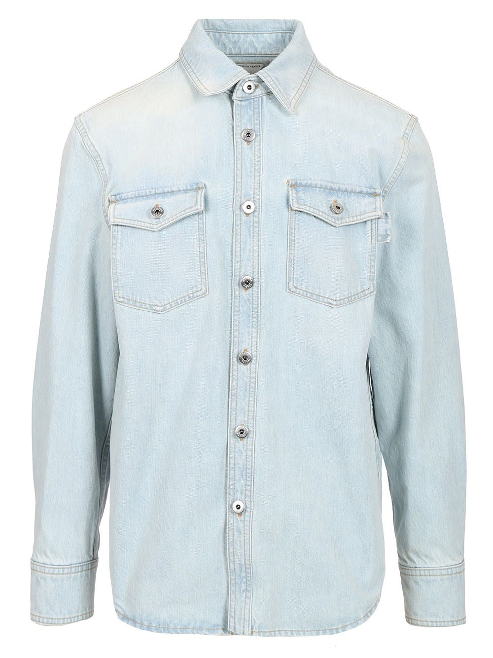 Bottega Veneta Men Extra Bleach Wash Denim Shirt BOTTEGA VENETA