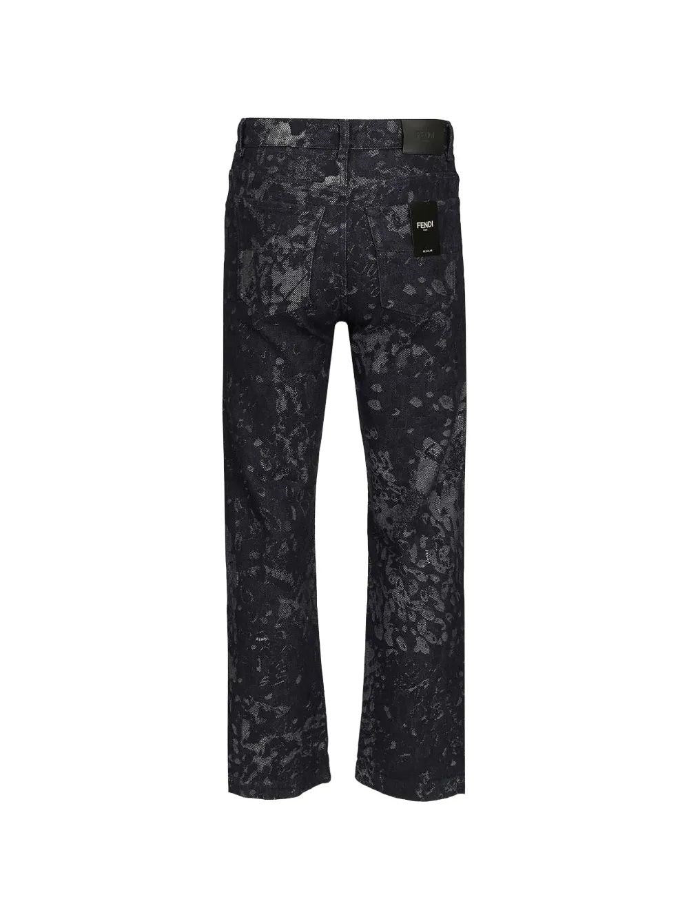 Fendi Men Jacquard Jeans FENDI