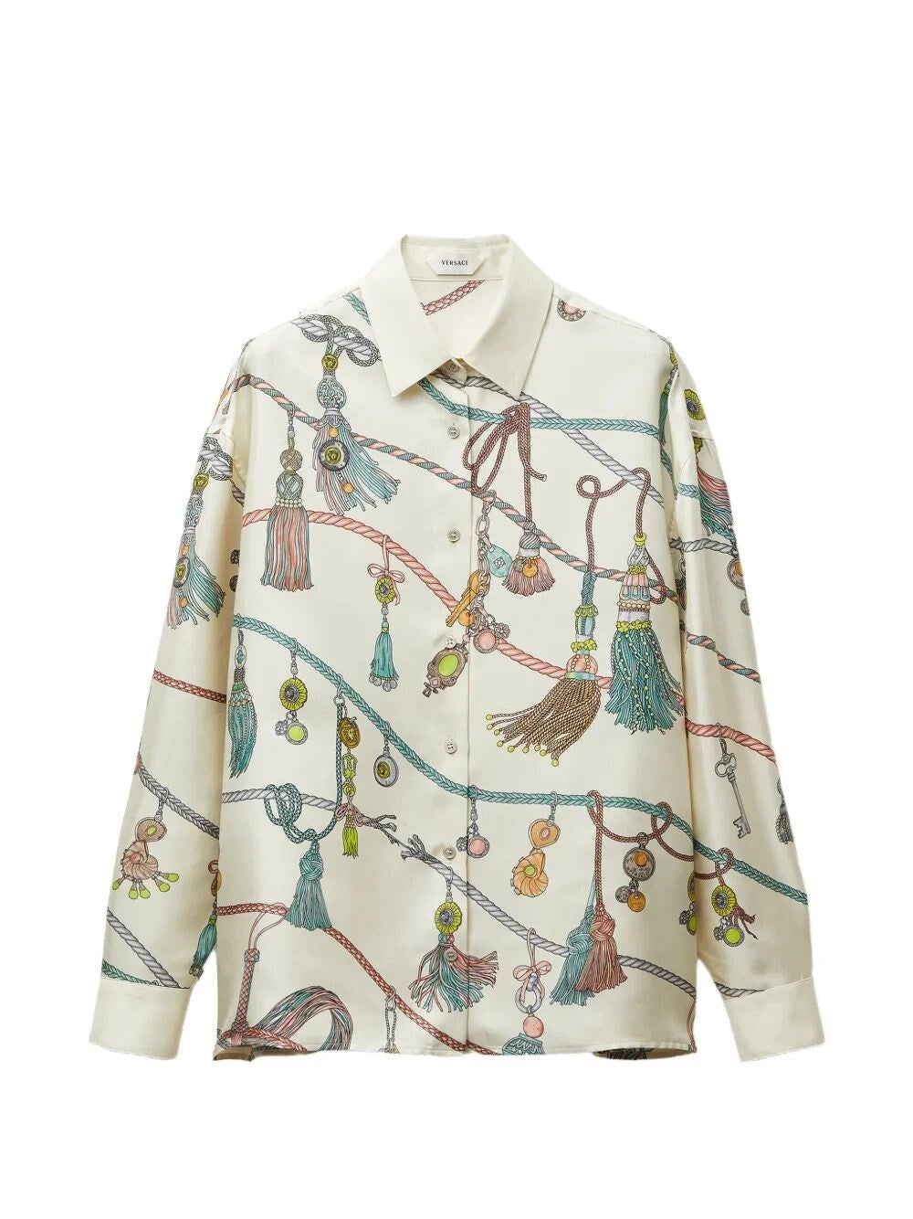 Versace Women Silk Twill Print Shirt VERSACE