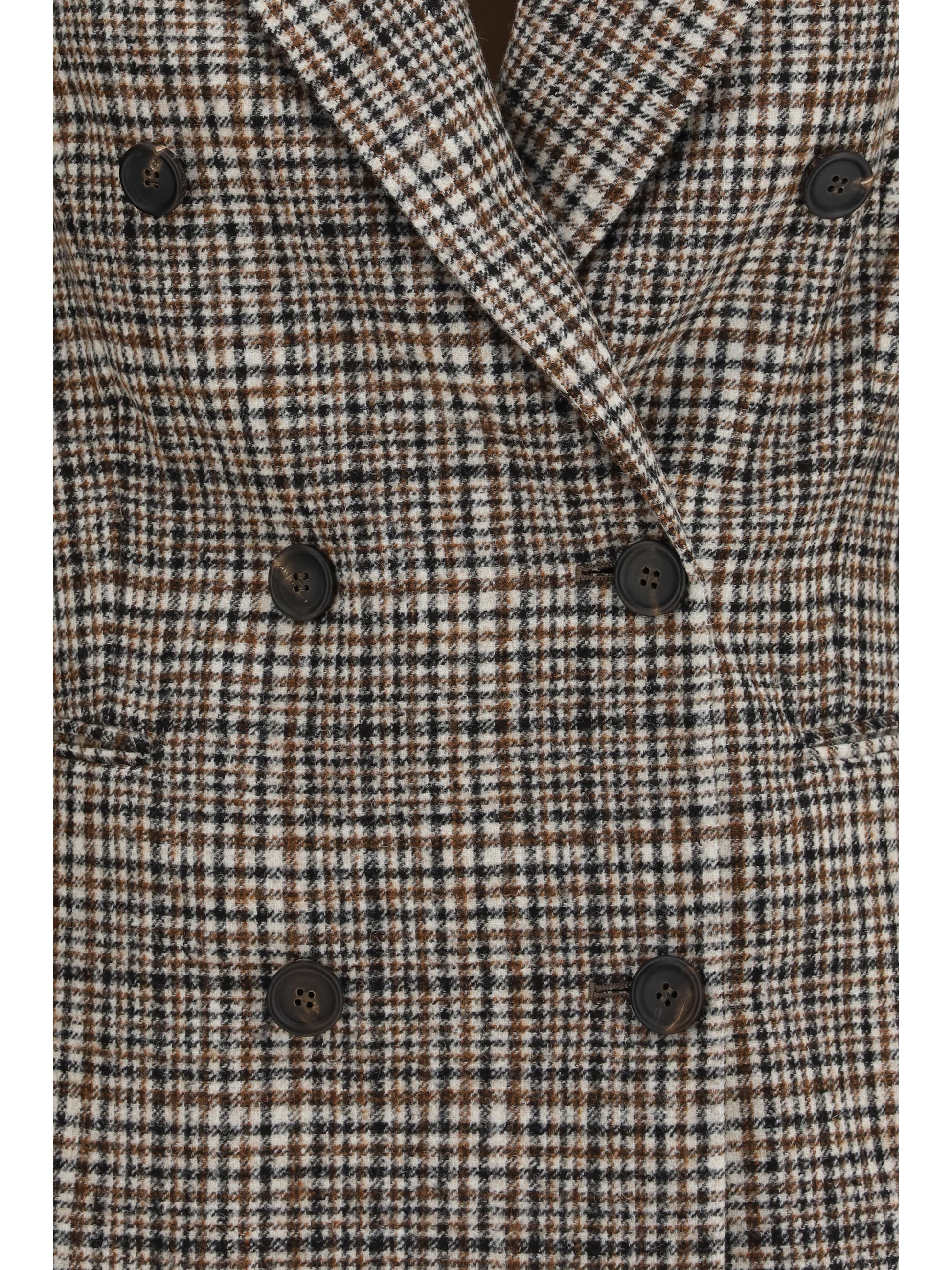 Brunello Cucinelli Women Double-Breasted Jacket In Alpaca And Wool Blend BRUNELLO CUCINELLI