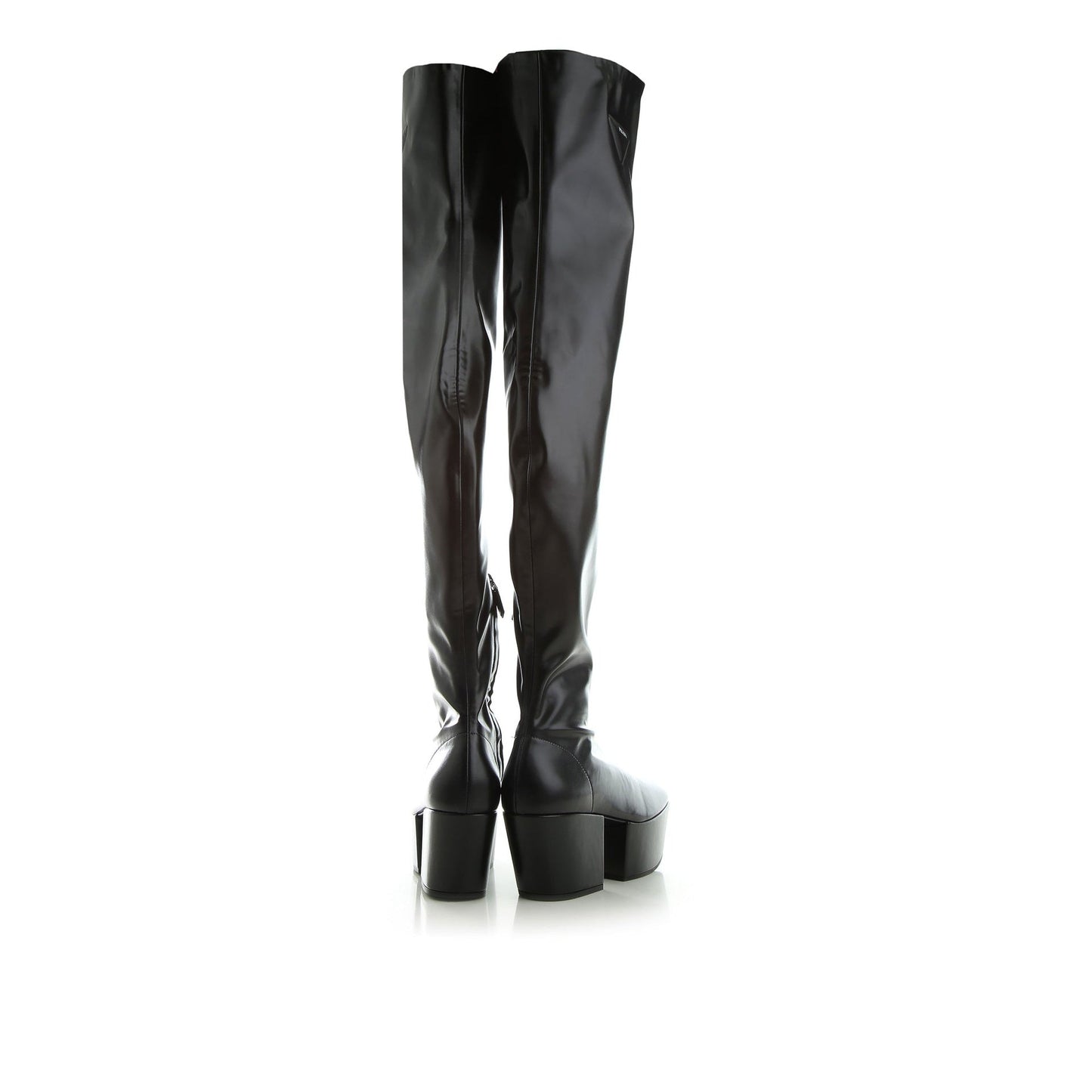 Prada Leather Platform Boots Women PRADA