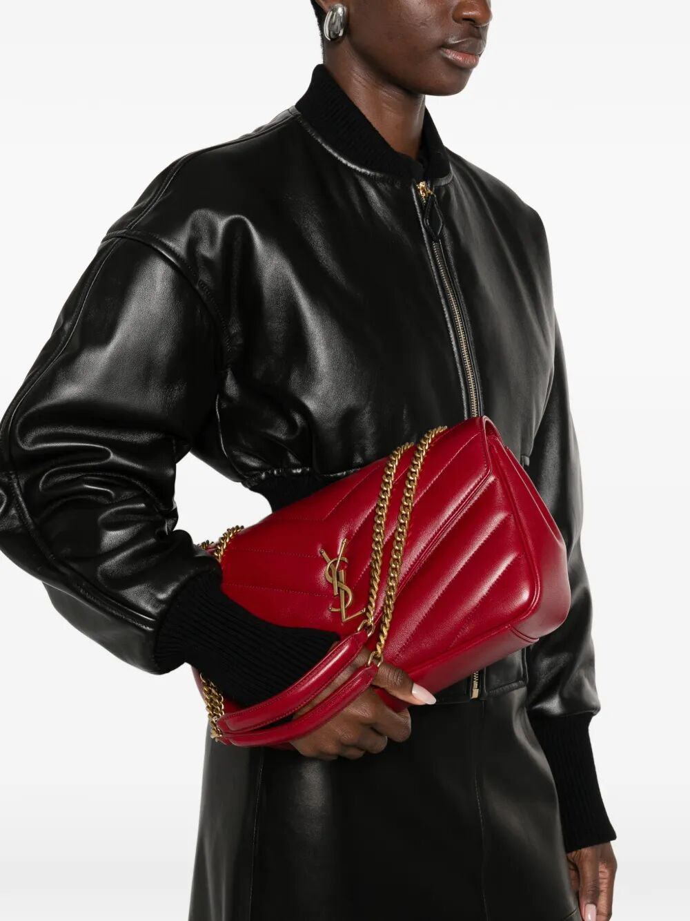Saint Laurent Women Loulou Medium Bag In Matelassé Lambskin SAINT LAURENT