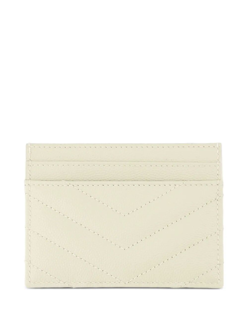 Saint Laurent Women Cassandre Matelassé Card Case In Grain De Poudre Leather SAINT LAURENT