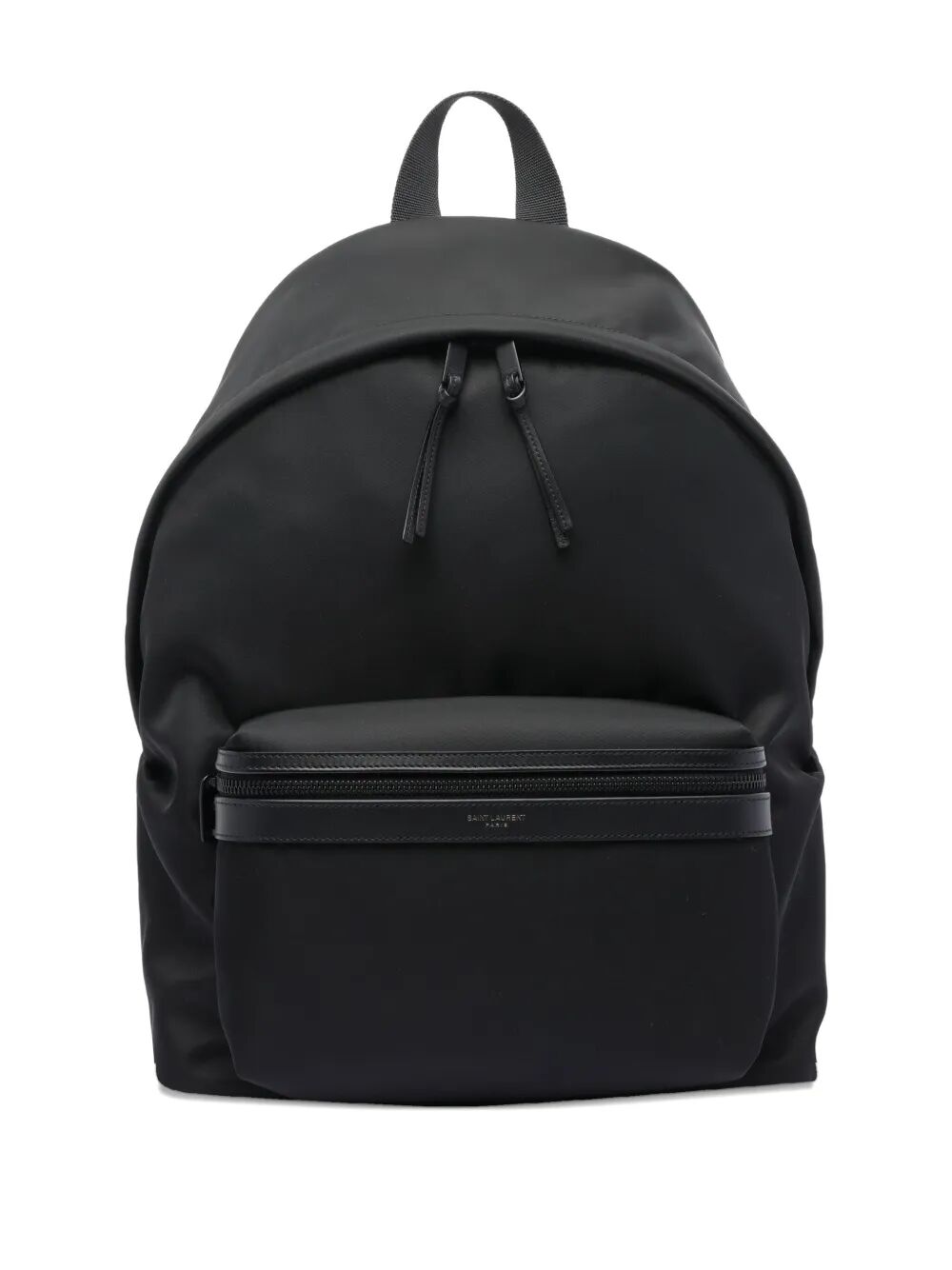 Saint Laurent Men City Backpack In Econyl®, Smooth Leather And Nylon SAINT LAURENT