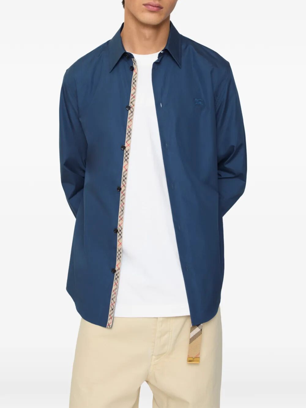 Burberry Men Regular Fit Cotton Popeline Shirt BURBERRY
