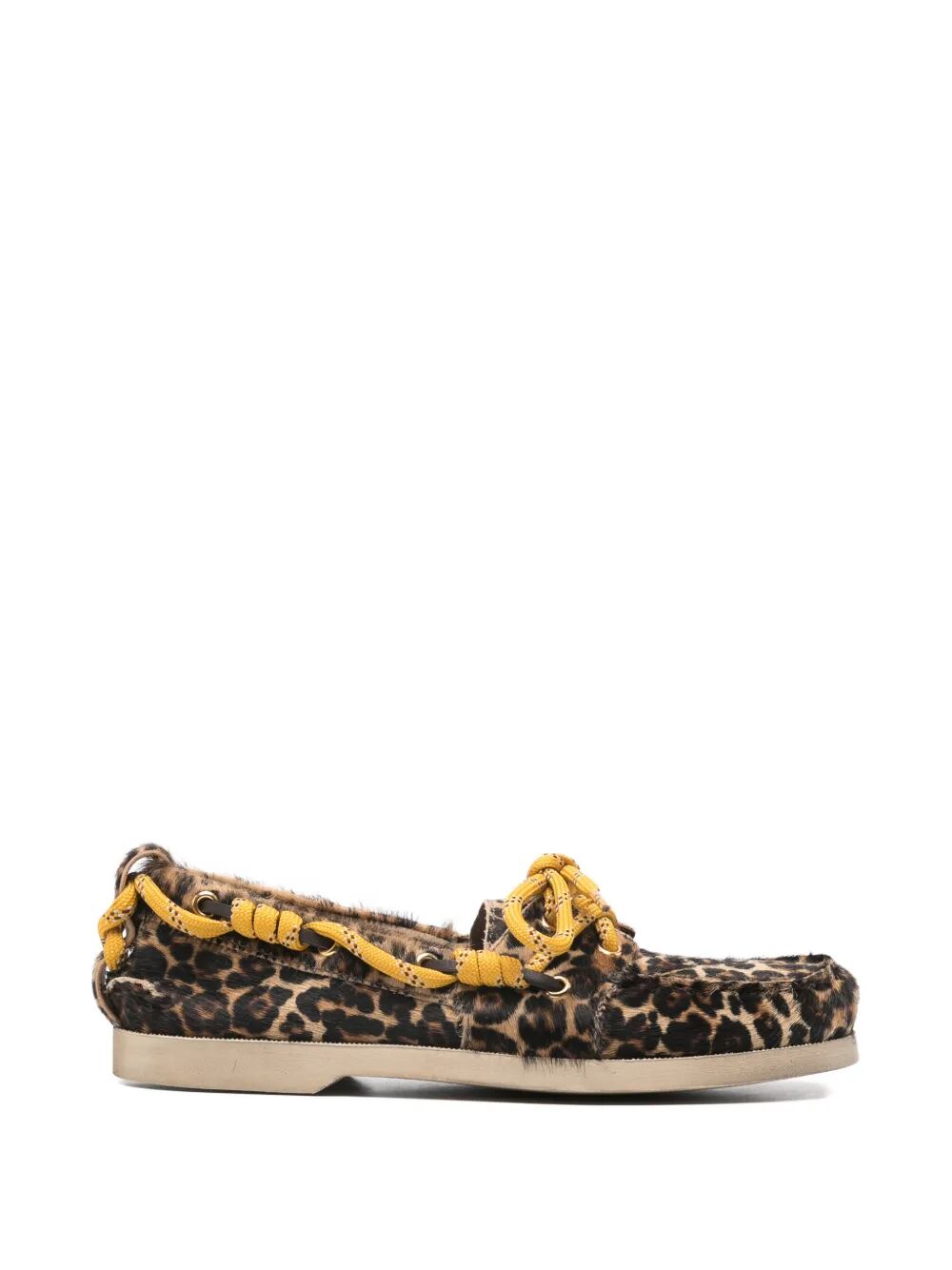 Golden Goose Women Leopard-Print Pony Skin Cruise Loafers With Hiking Cord GOLDEN GOOSE