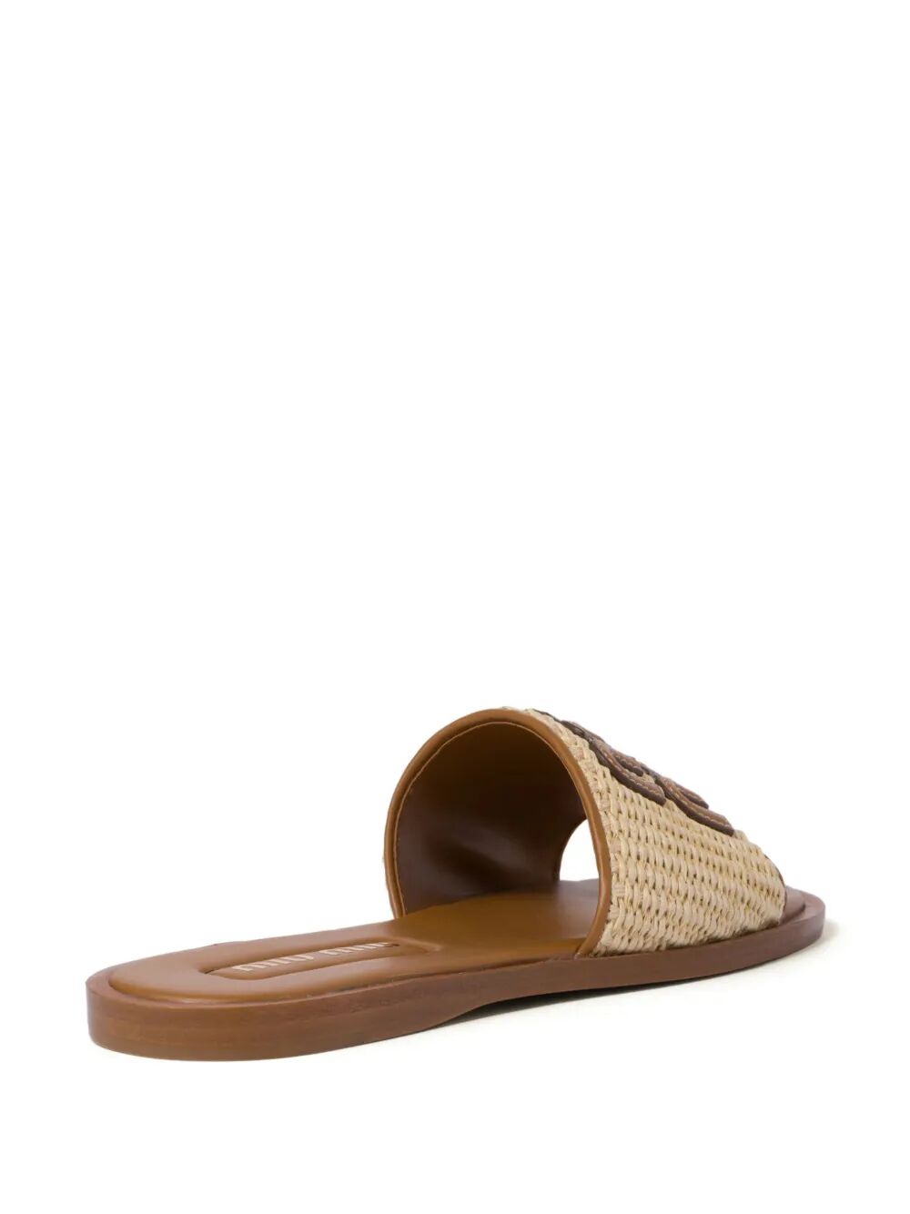 Miu Miu Women Canvas And Leather Slides MIU MIU