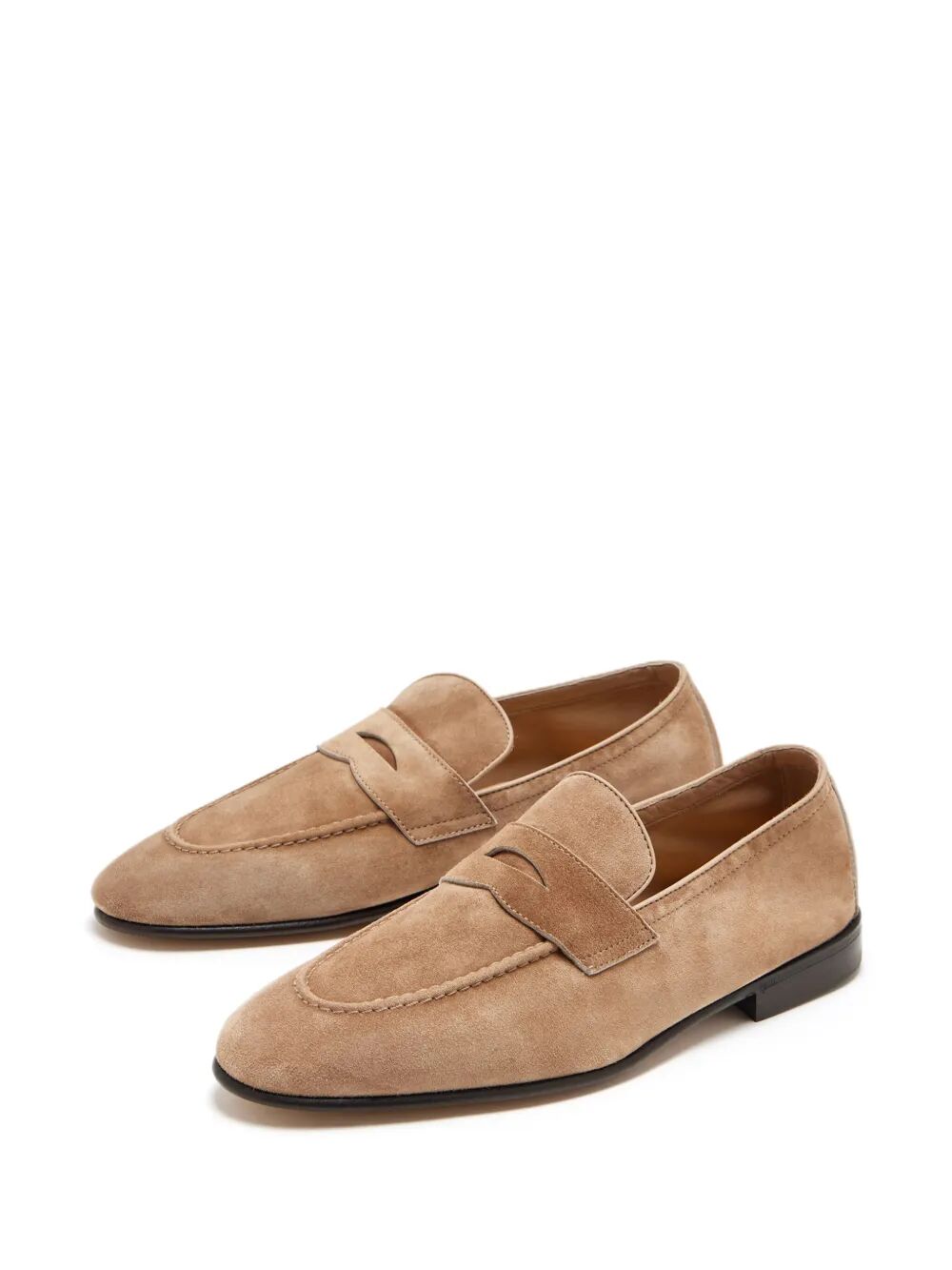Brunello Cucinelli Men Suede Soft Penny Loafers BRUNELLO CUCINELLI