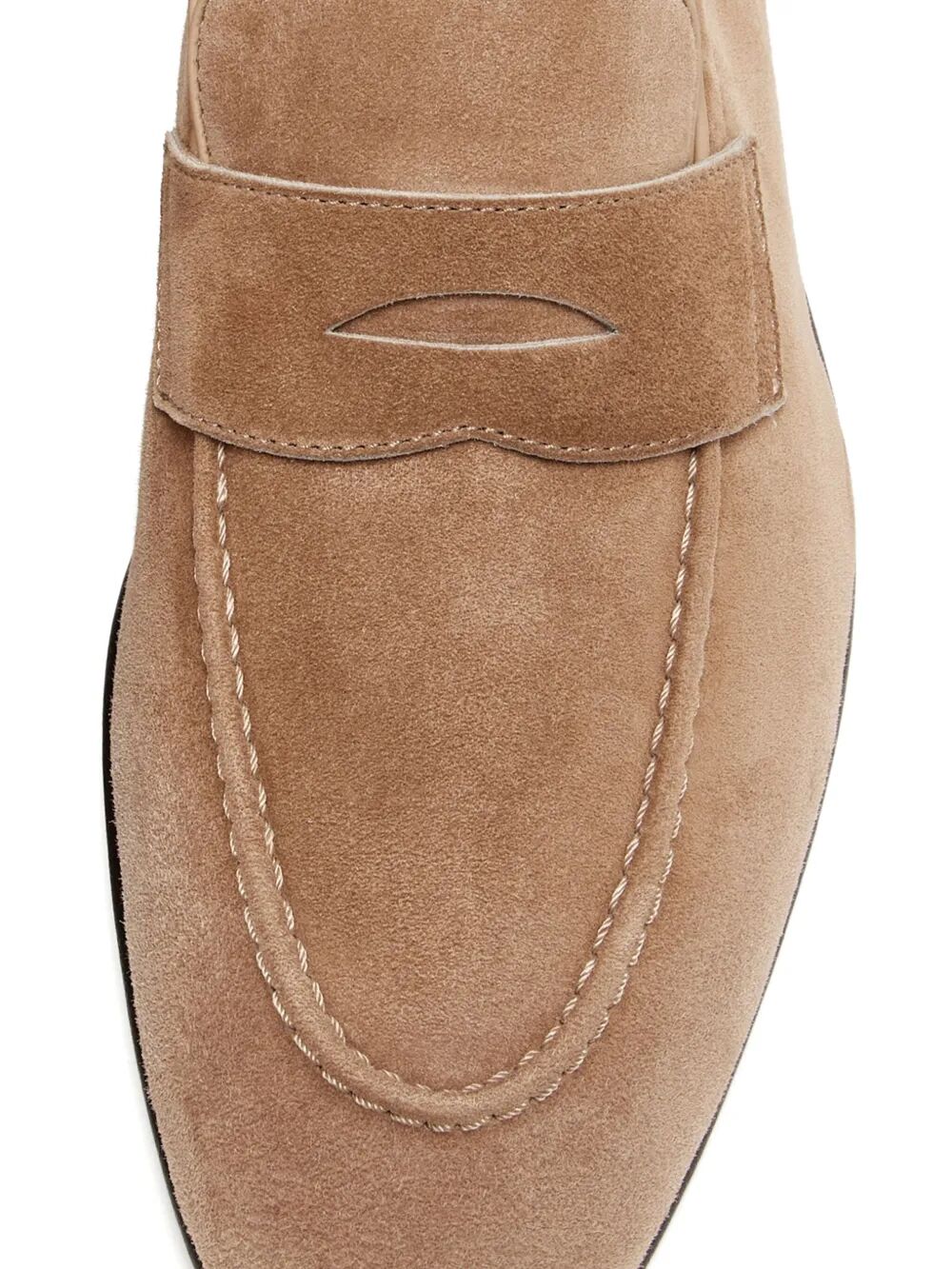 Brunello Cucinelli Men Suede Soft Penny Loafers BRUNELLO CUCINELLI