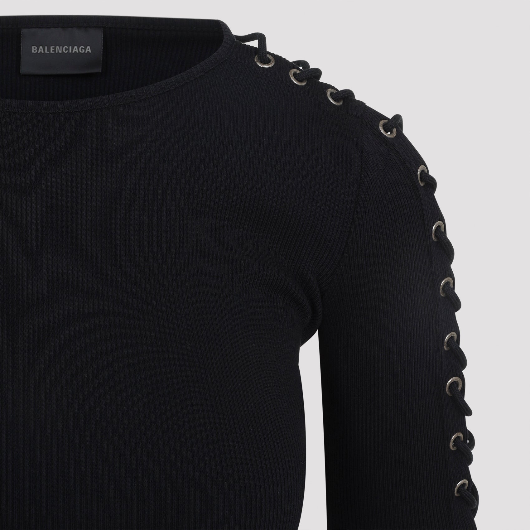 Balenciaga Lace-Up Mini Dress Women BALENCIAGA