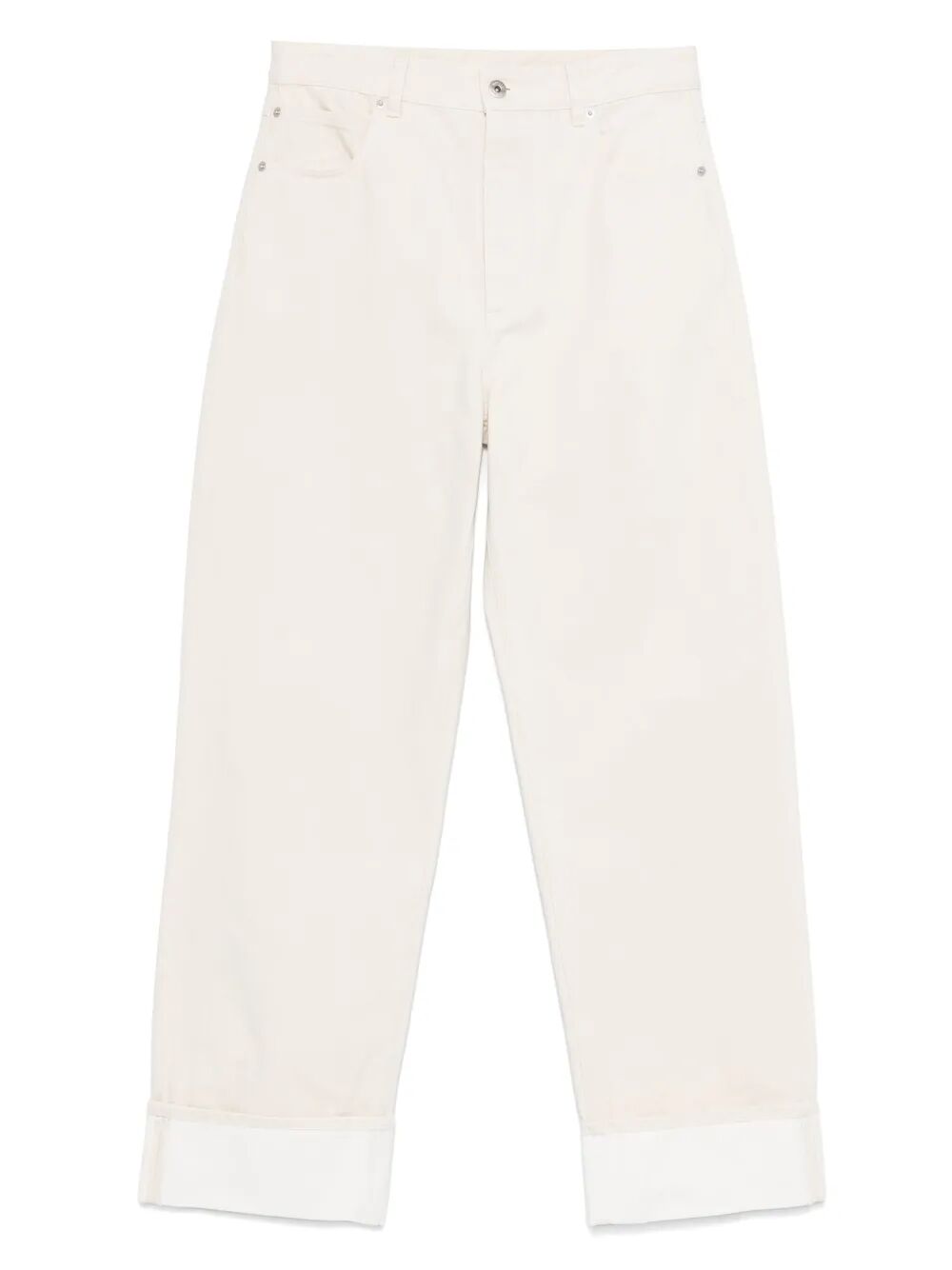 Bottega Veneta Women Back Print Straight Leg Jeans BOTTEGA VENETA