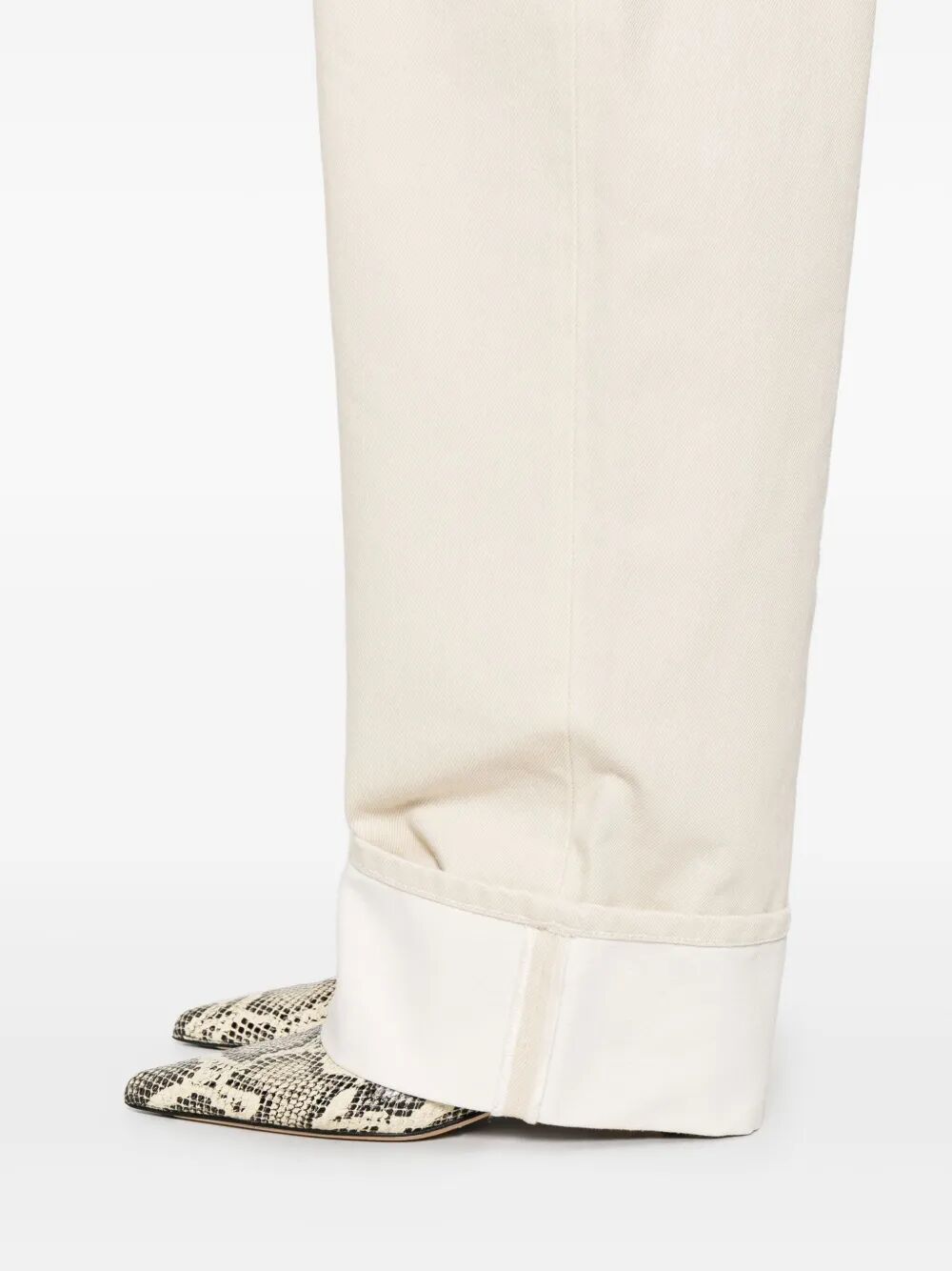 Bottega Veneta Women Back Print Straight Leg Jeans BOTTEGA VENETA