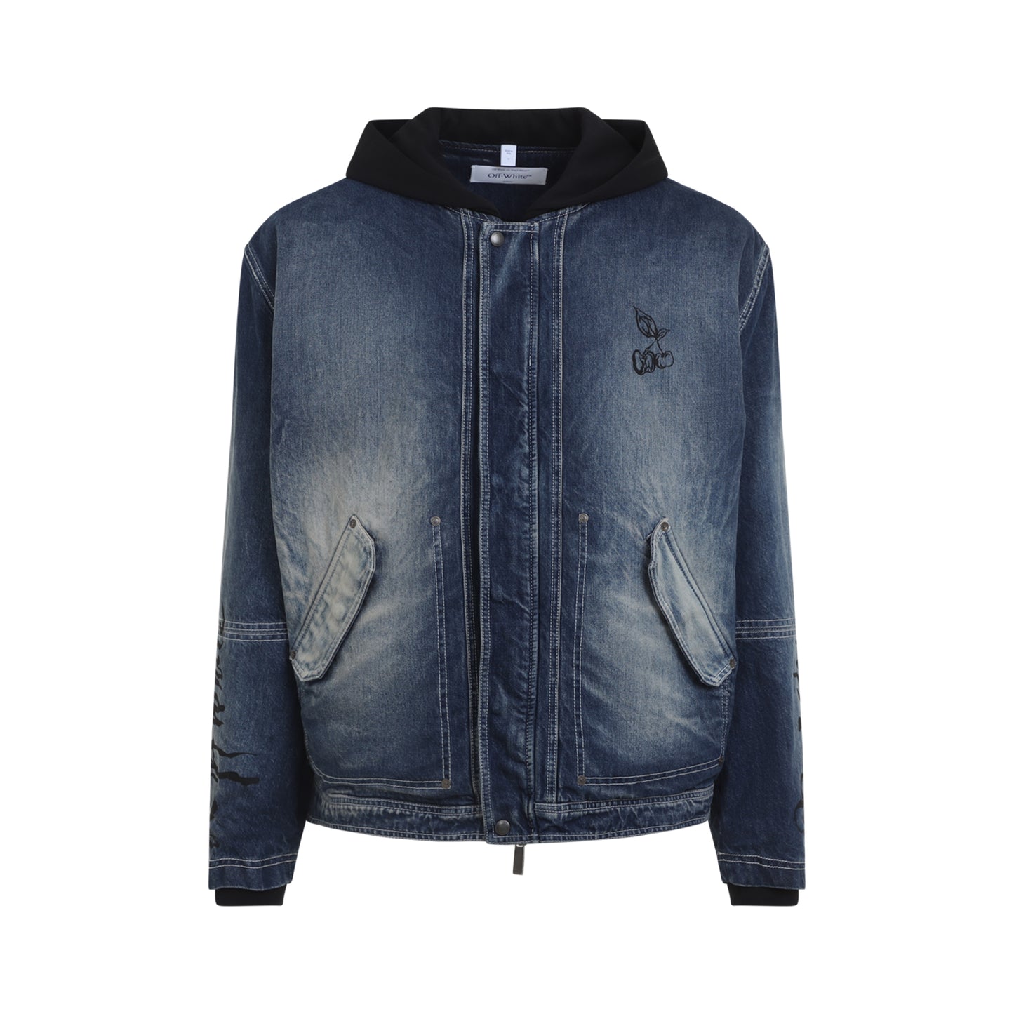Off White Cherry Fleece Jacket Men OFF-WHITE