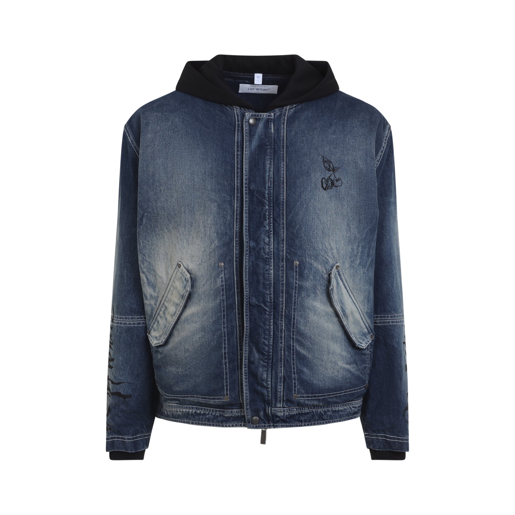 Off White Cherry Fleece Jacket Men OFF-WHITE