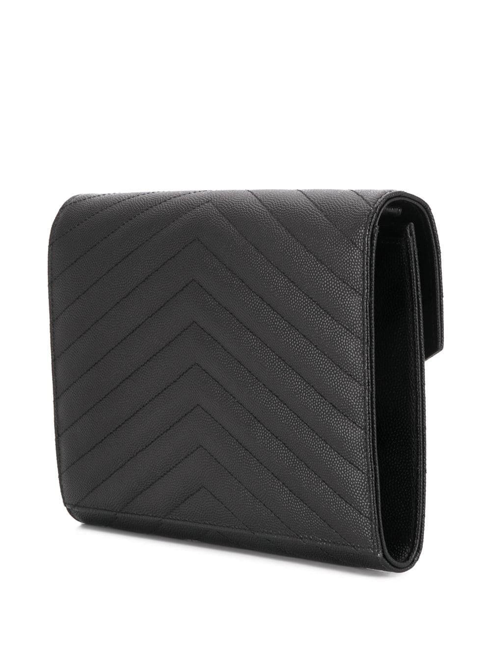 Saint Laurent Women Cassandre Matelassé Flap Pouch In Grain De Poudre Leather SAINT LAURENT