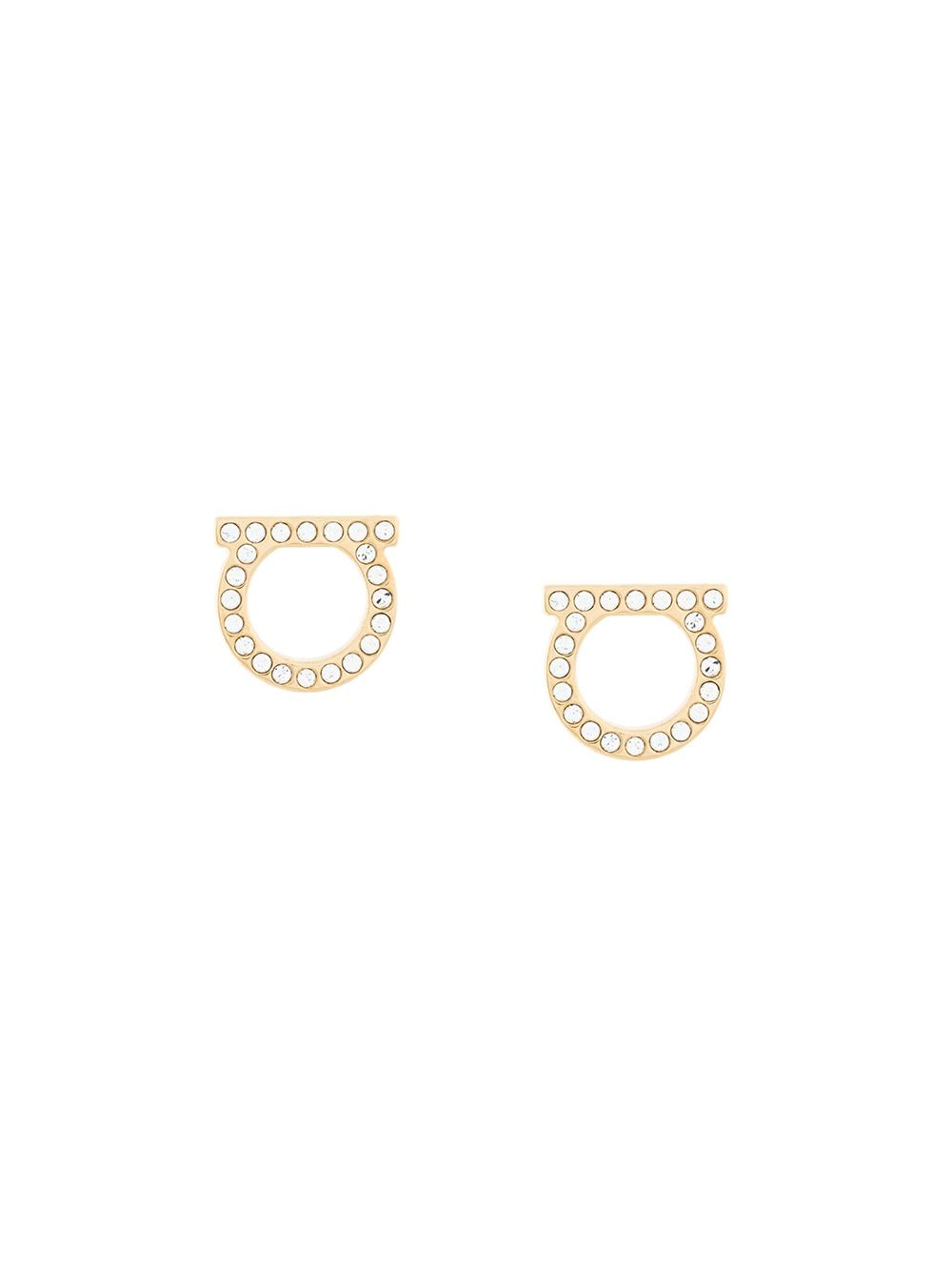 Ferragamo Women Gancini Crystals Earrings - L FERRAGAMO