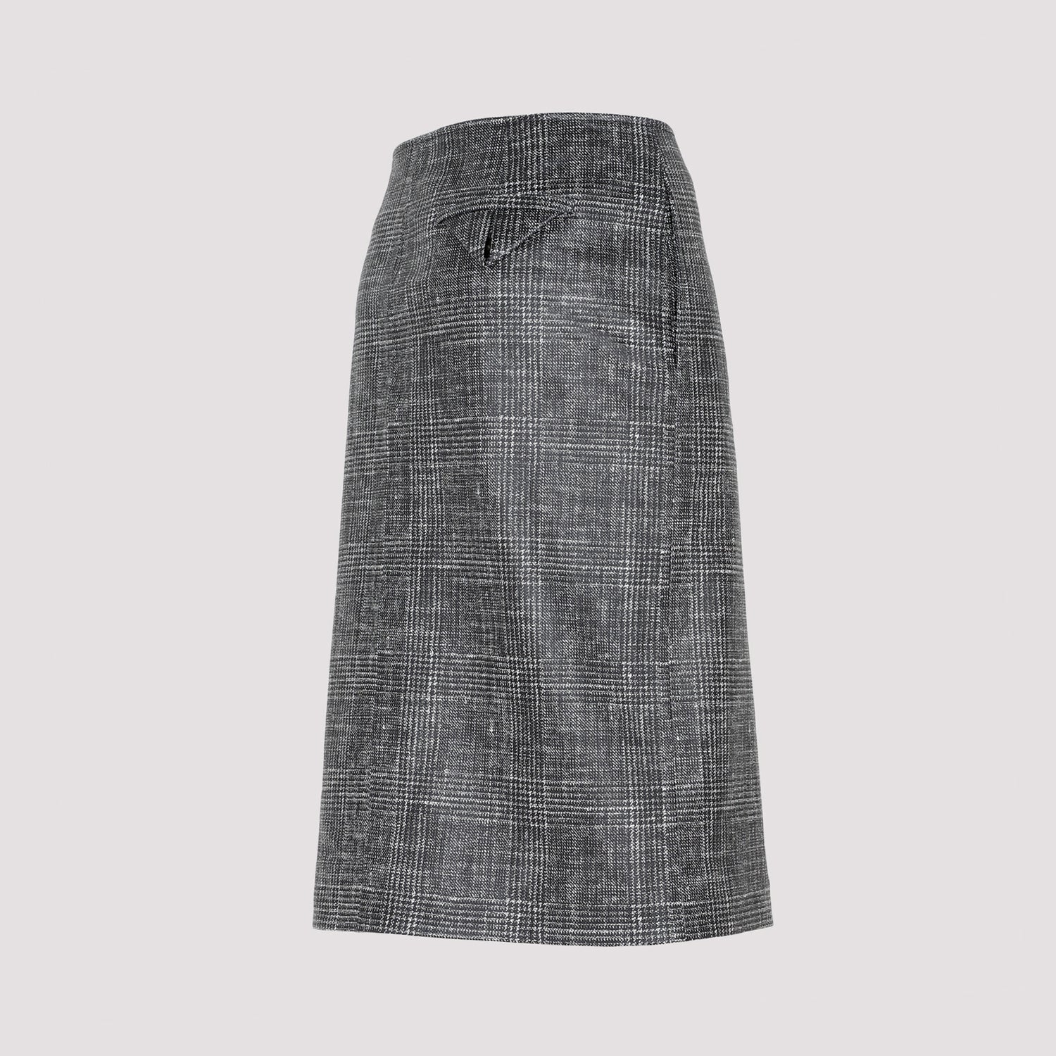 Bottega Veneta Printed Leather Midi Skirt Women BOTTEGA VENETA