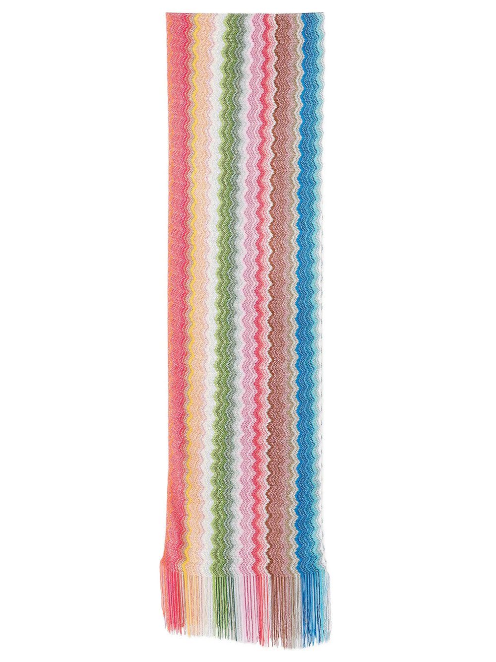 Missoni Women Zig-Zag Viscose Fringed Scarf MISSONI